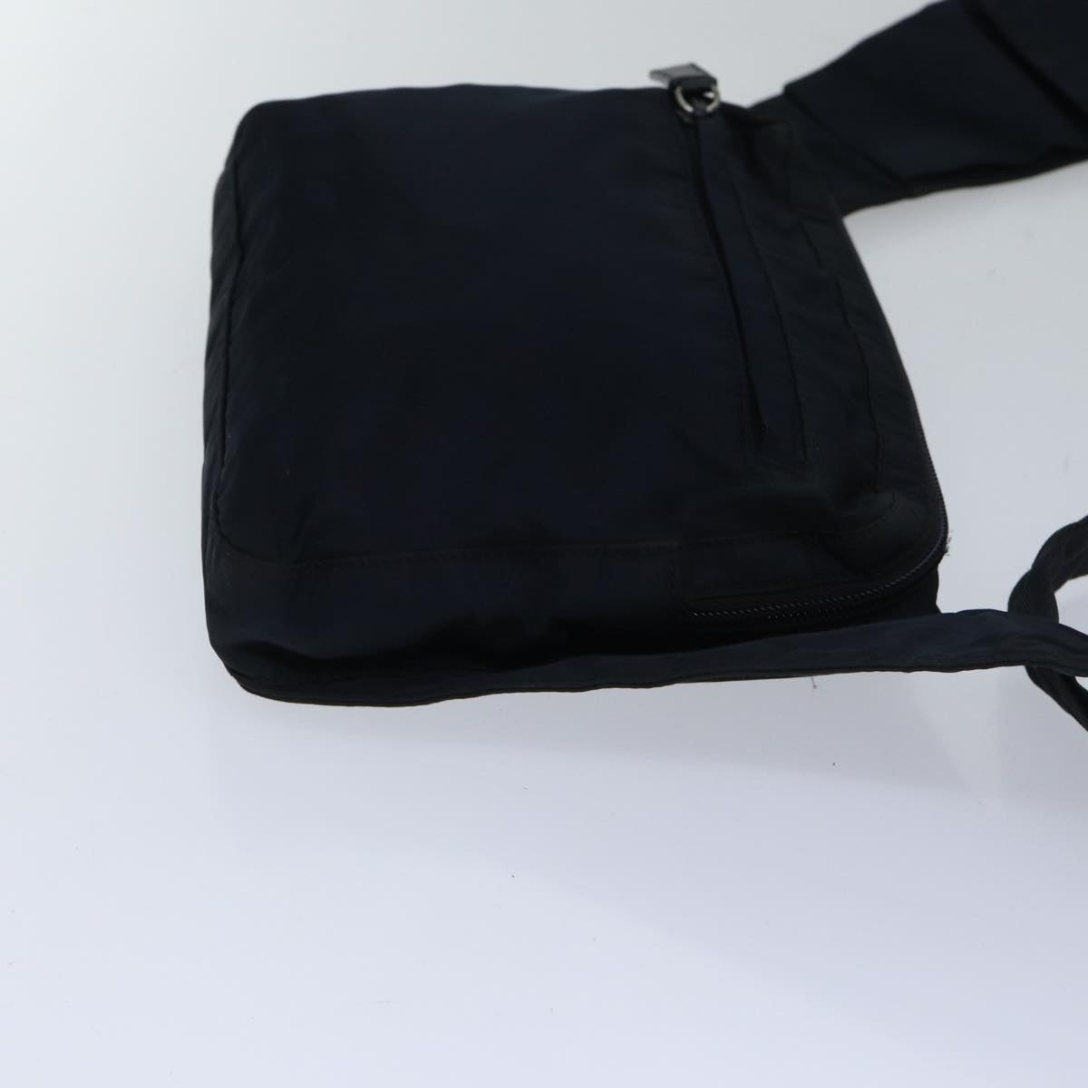 Luxury Prada Body Bag Nylon Navy Silver  88720