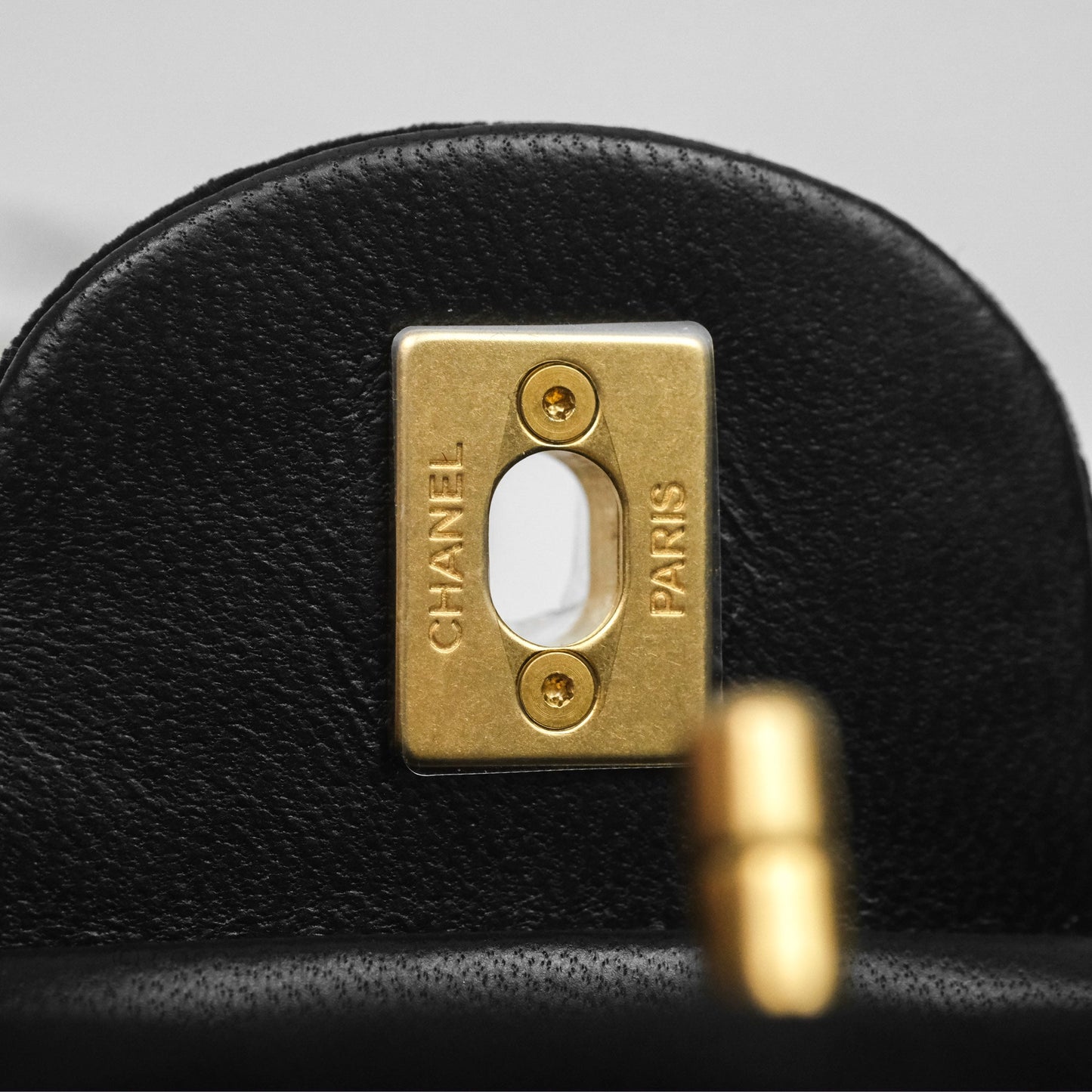 Chanel Velvet Mini Bag Black Gold Hardware