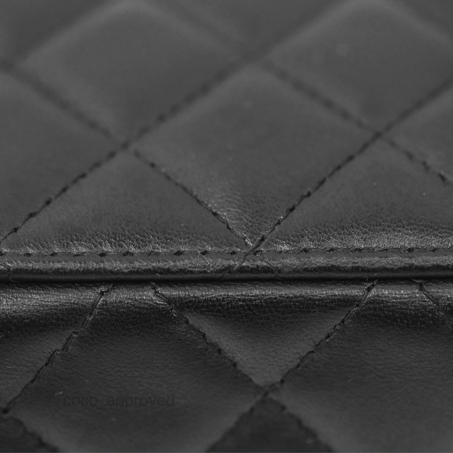 Chanel Vanity Rectangular Black Lambskin Gold Hardware