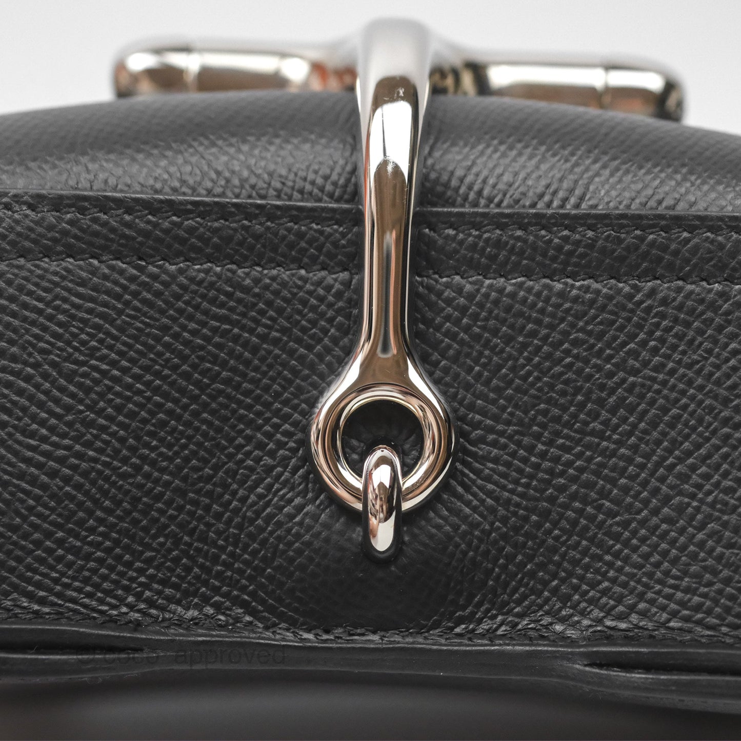 Hermès Della Cavalleria Mini Bag Noir 89 Epsom Palladium Hardware