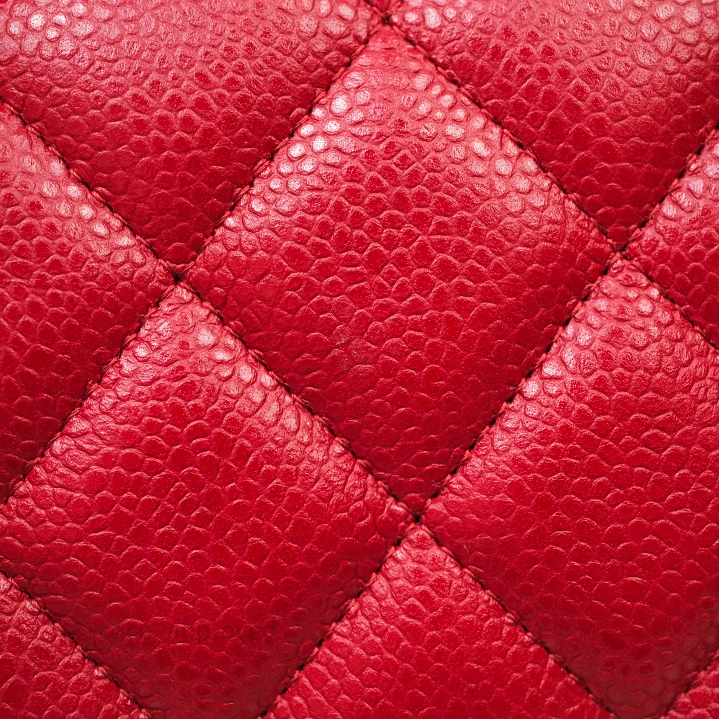 Chanel Jumbo Double Flap Red Caviar Silver Hardware⁣⁣