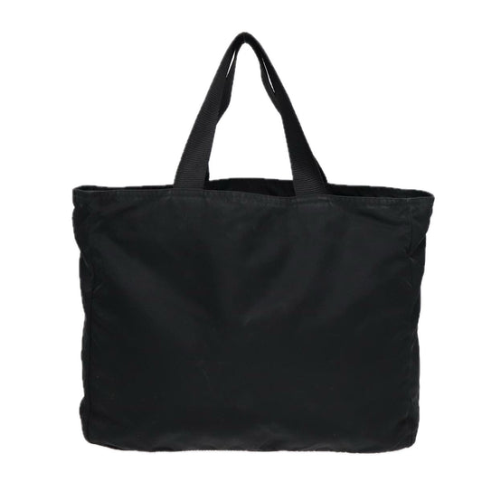 Luxury Prada Hand Bag Nylon Black Silver  88781