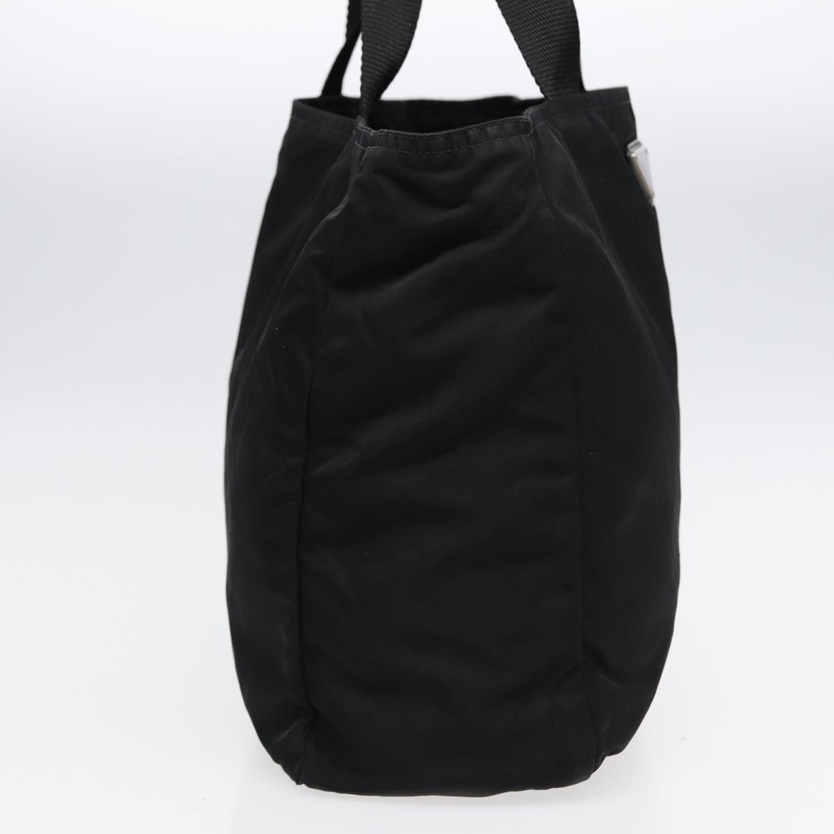 Luxury Prada Hand Bag Nylon Black Silver  88781
