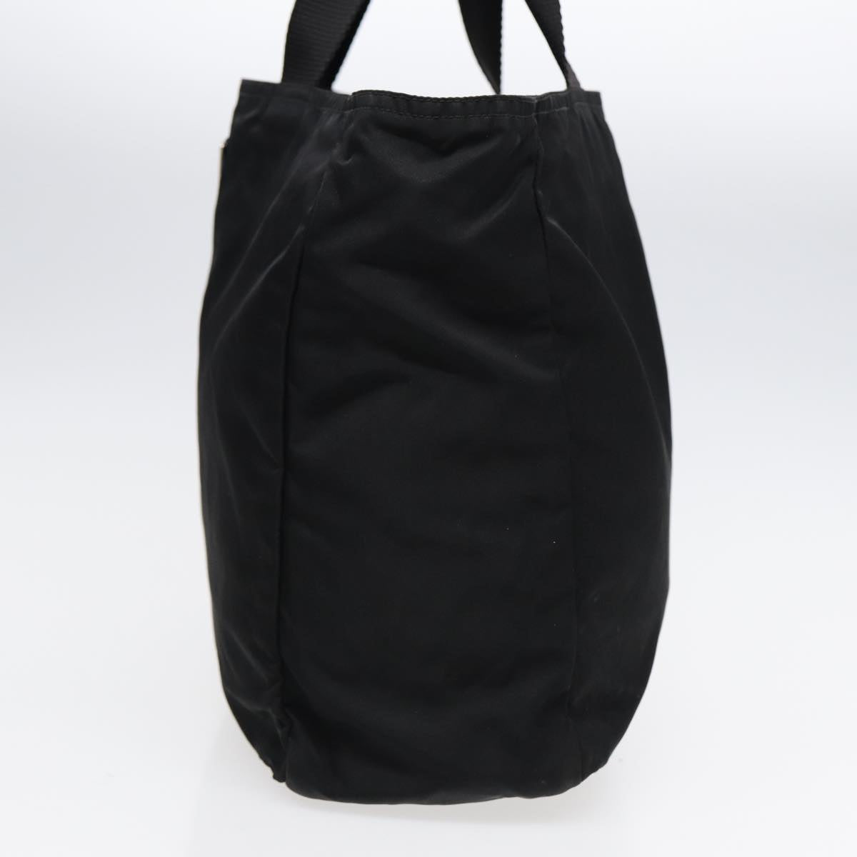 Luxury Prada Hand Bag Nylon Black Silver  88781