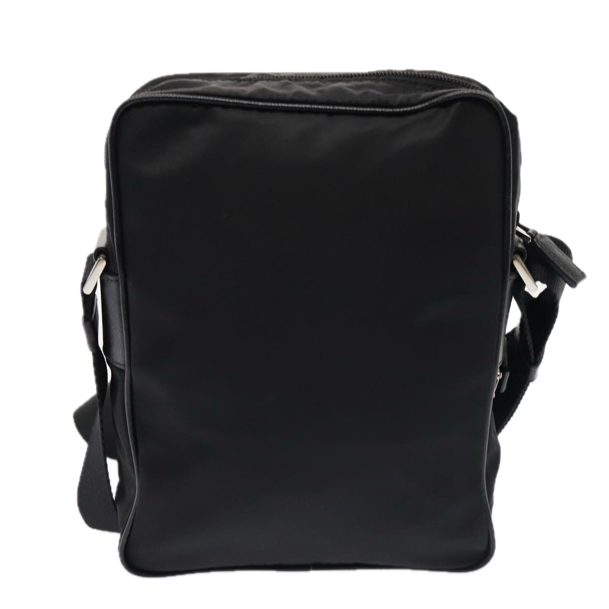 Luxury Prada Shoulder Bag Nylon Black Silver  88794