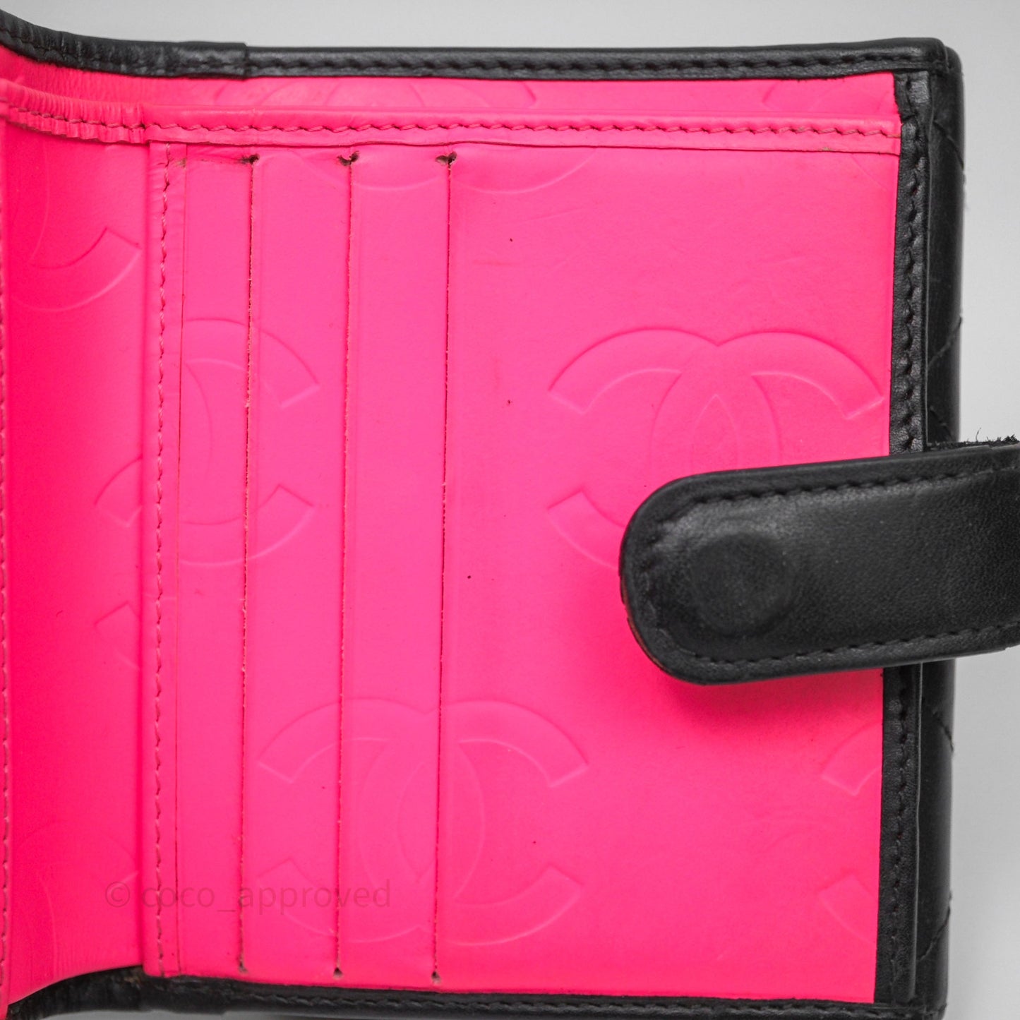 Chanel Quilted Cambon Short Wallet Black