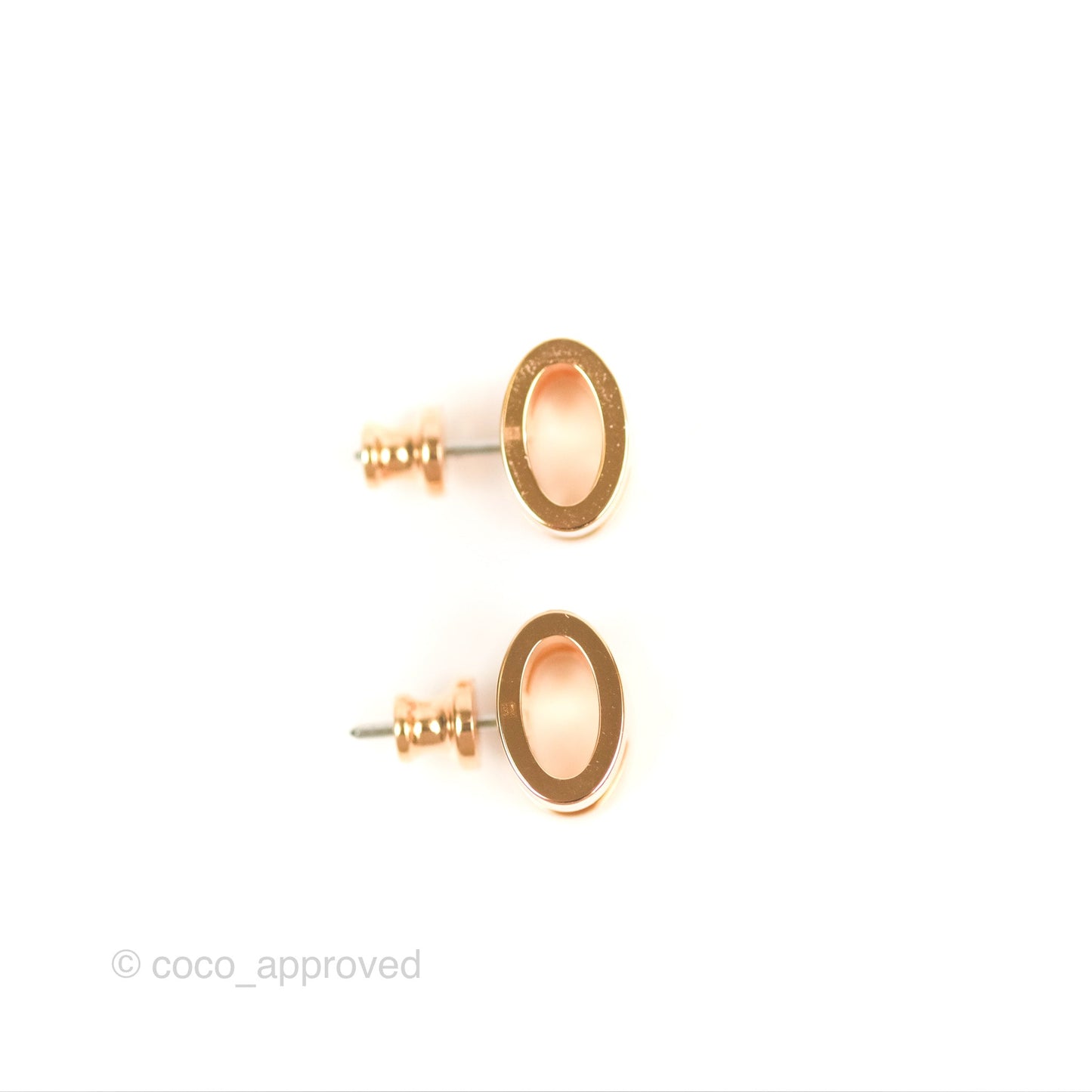 Hermès Pop H Earrings Rose Dragee Rose Gold Hardware