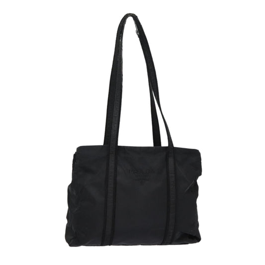 Luxury Prada Shoulder Bag Nylon Black Silver  88800
