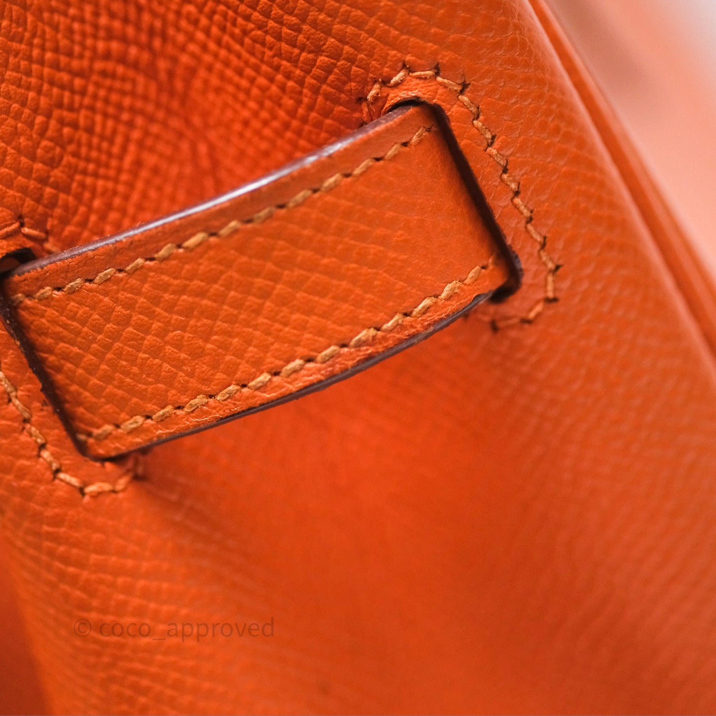 Hermès Birkin 30 Retourne Orange Epsom Palladium Hardware