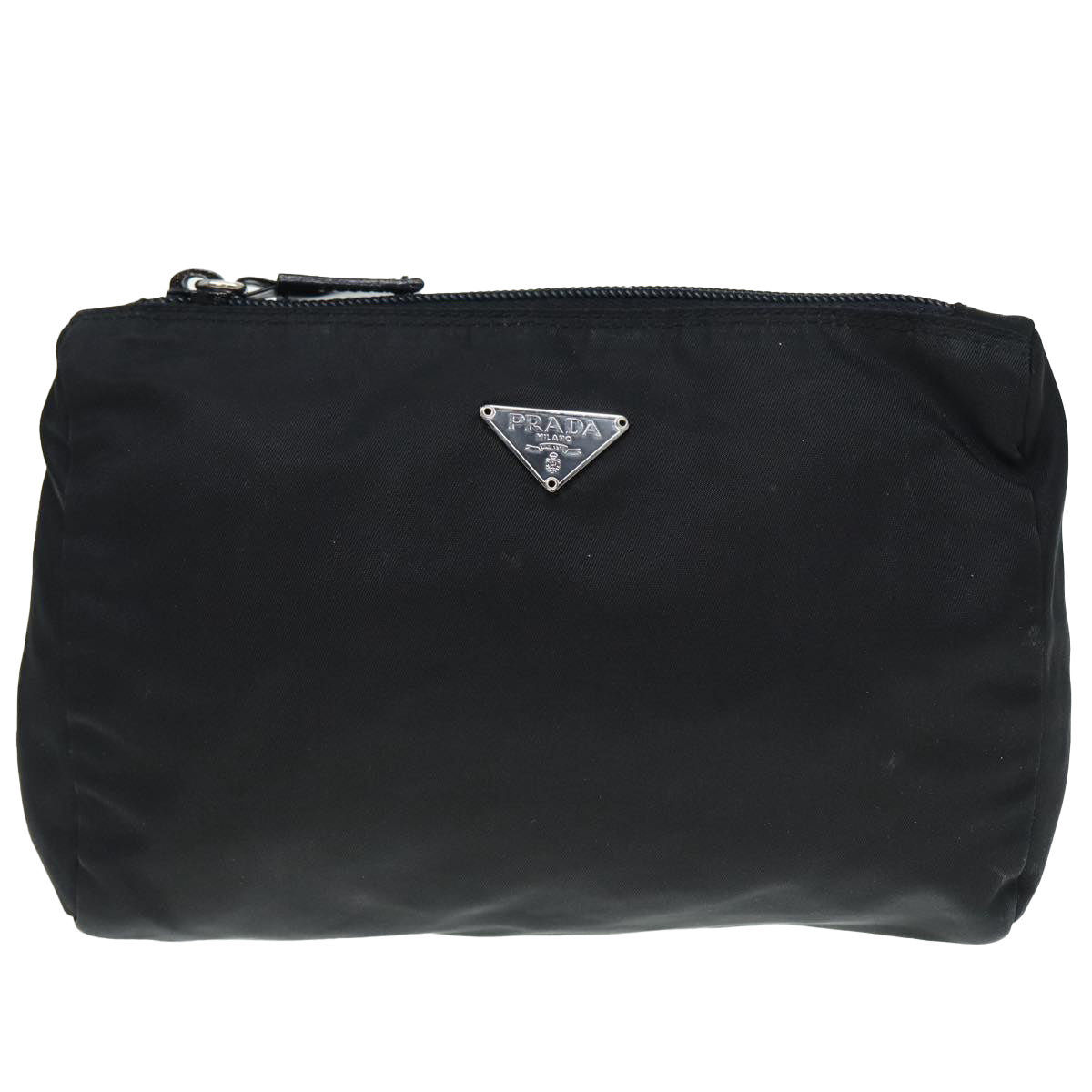 Luxury Prada Pouch Nylon Black Silver  88824