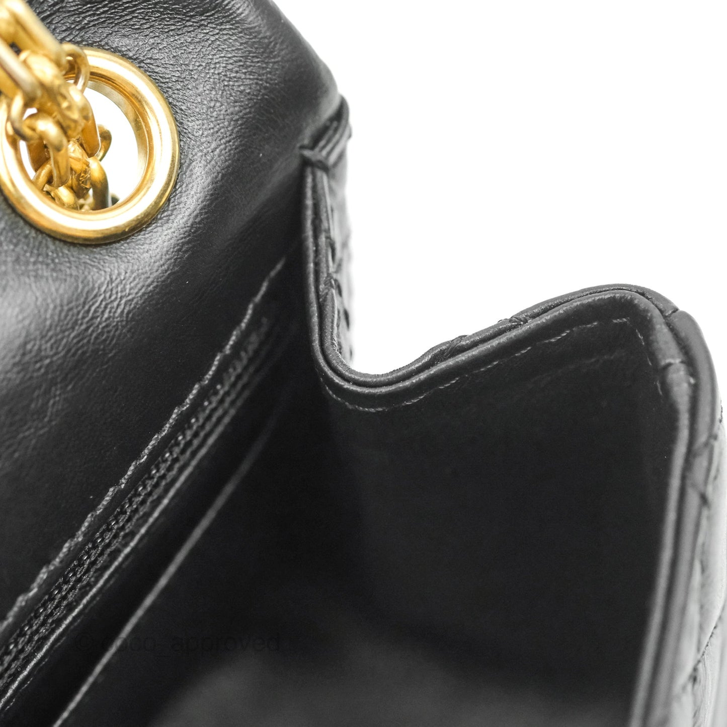 Chanel Mini Reissue 224 Black Aged Calfskin Gold Hardware