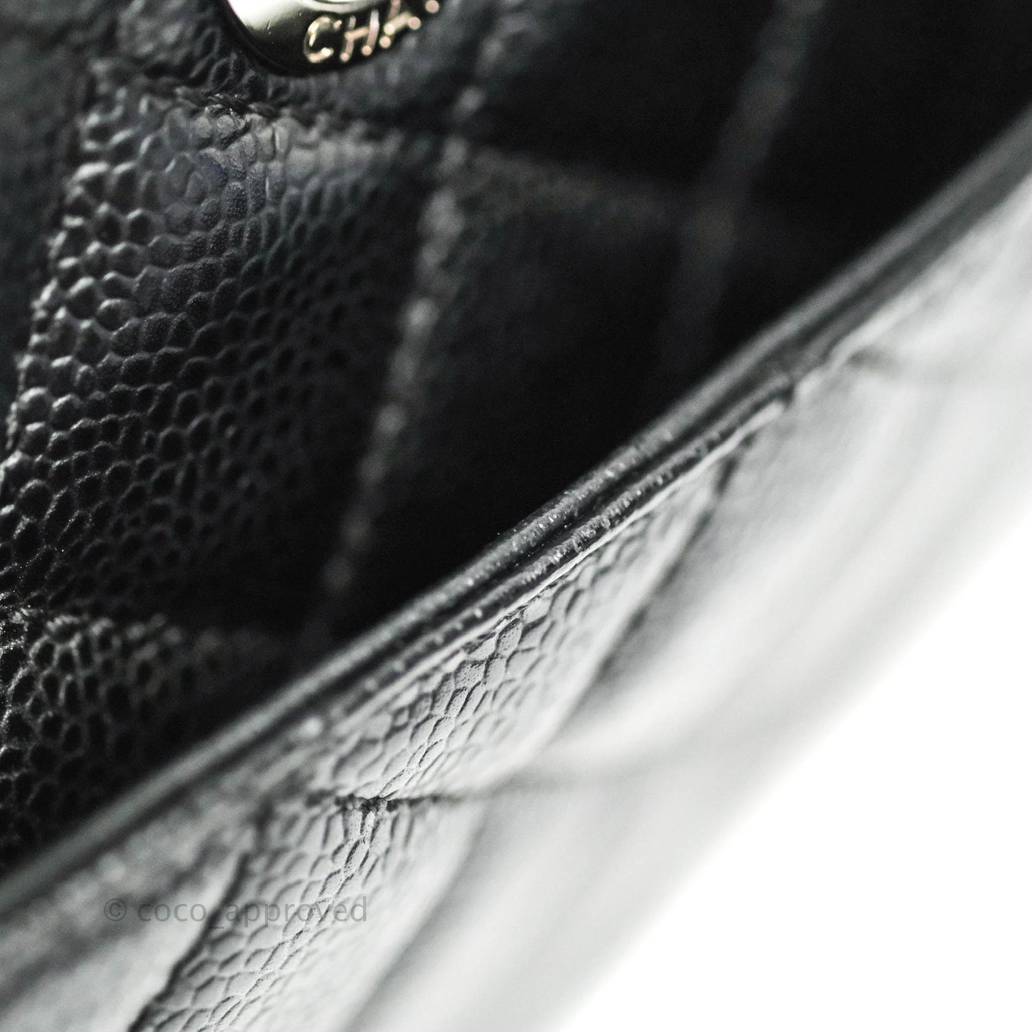 Chanel GST XL Black Caviar Silver Hardware