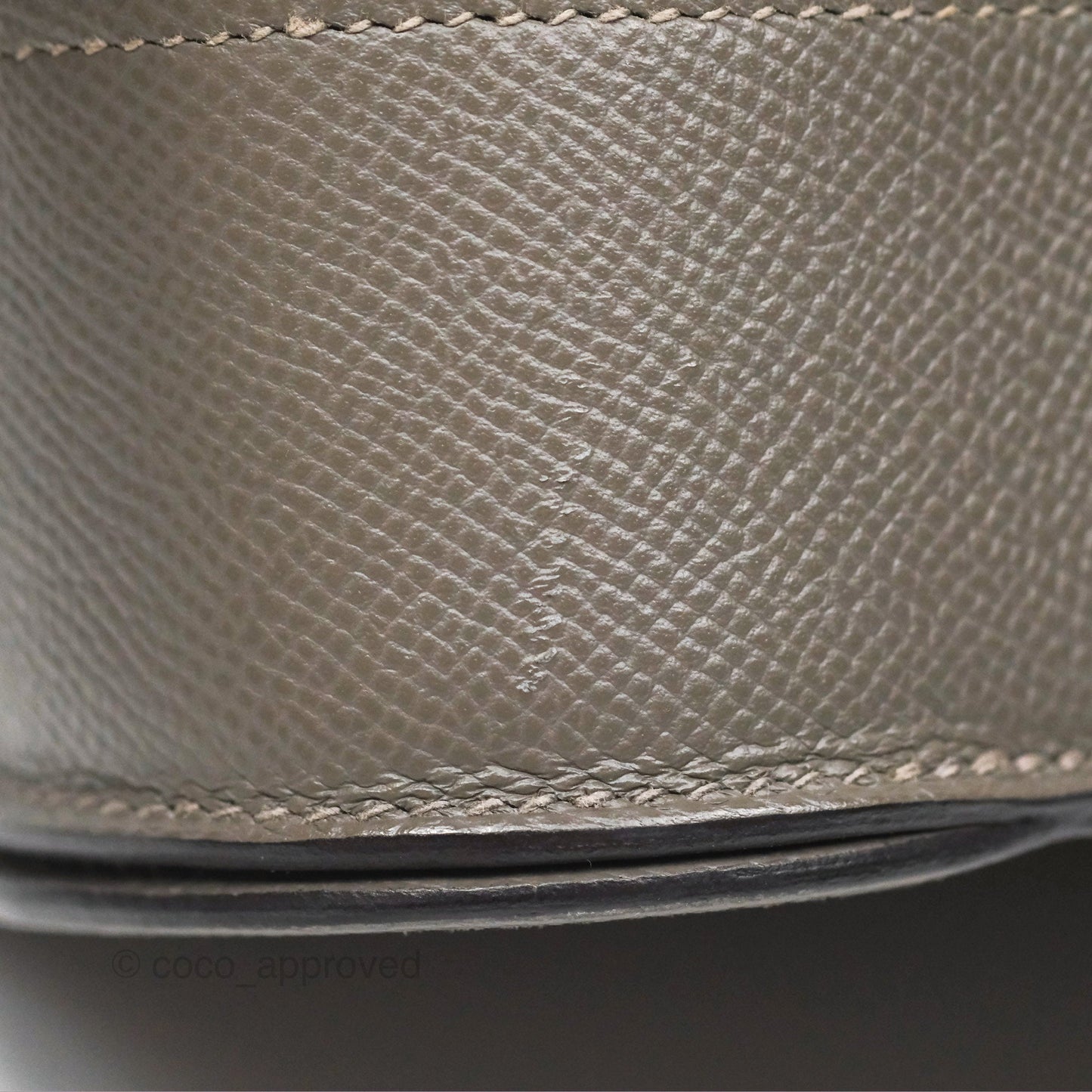 Hermès Della Cavalleria Mini Bag Gris Meyer 0L Epsom Palladium Hardware