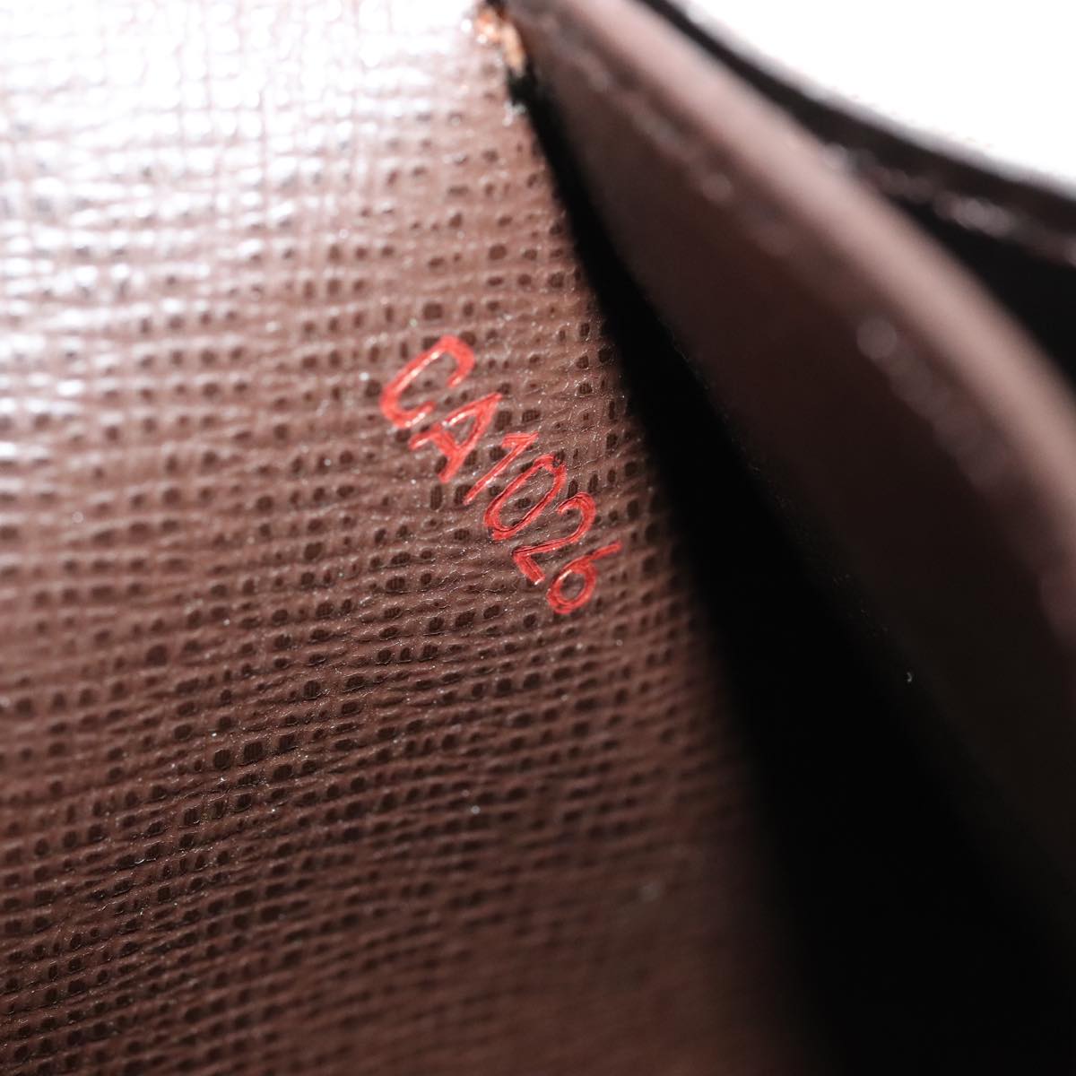 LOUIS VUITTON Damier Ebene Portefeuille Sarah Long Wallet N60491 LV 88866