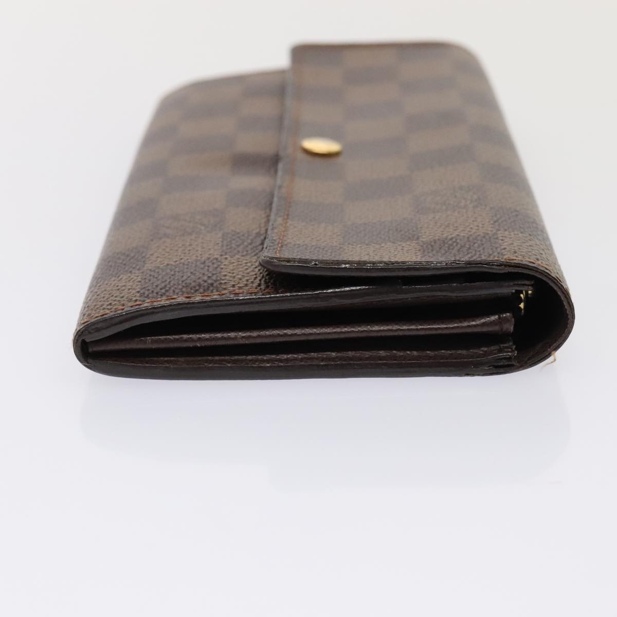 LOUIS VUITTON Damier Ebene Portefeuille Sarah Long Wallet N60491 LV 88866