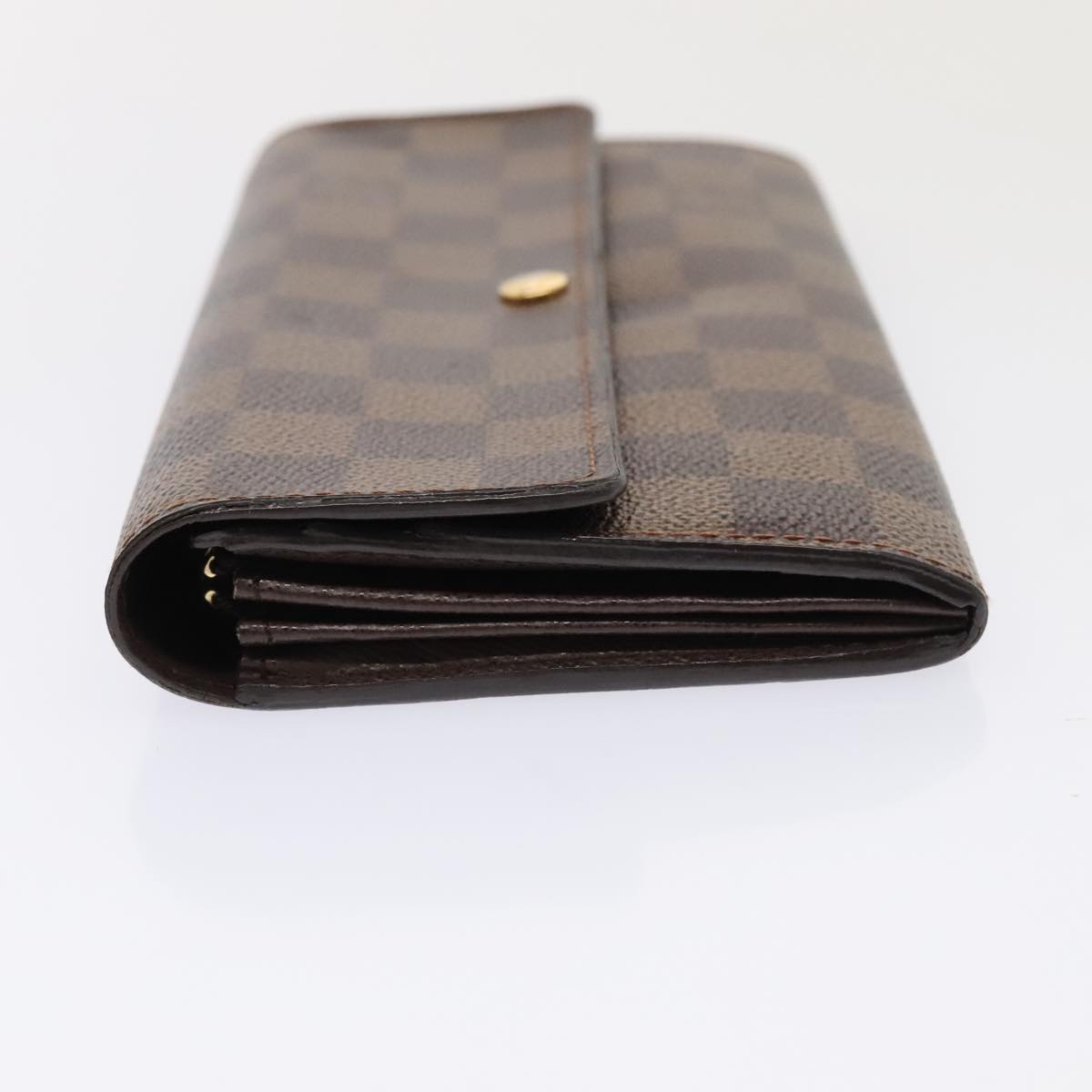 LOUIS VUITTON Damier Ebene Portefeuille Sarah Long Wallet N60491 LV 88866