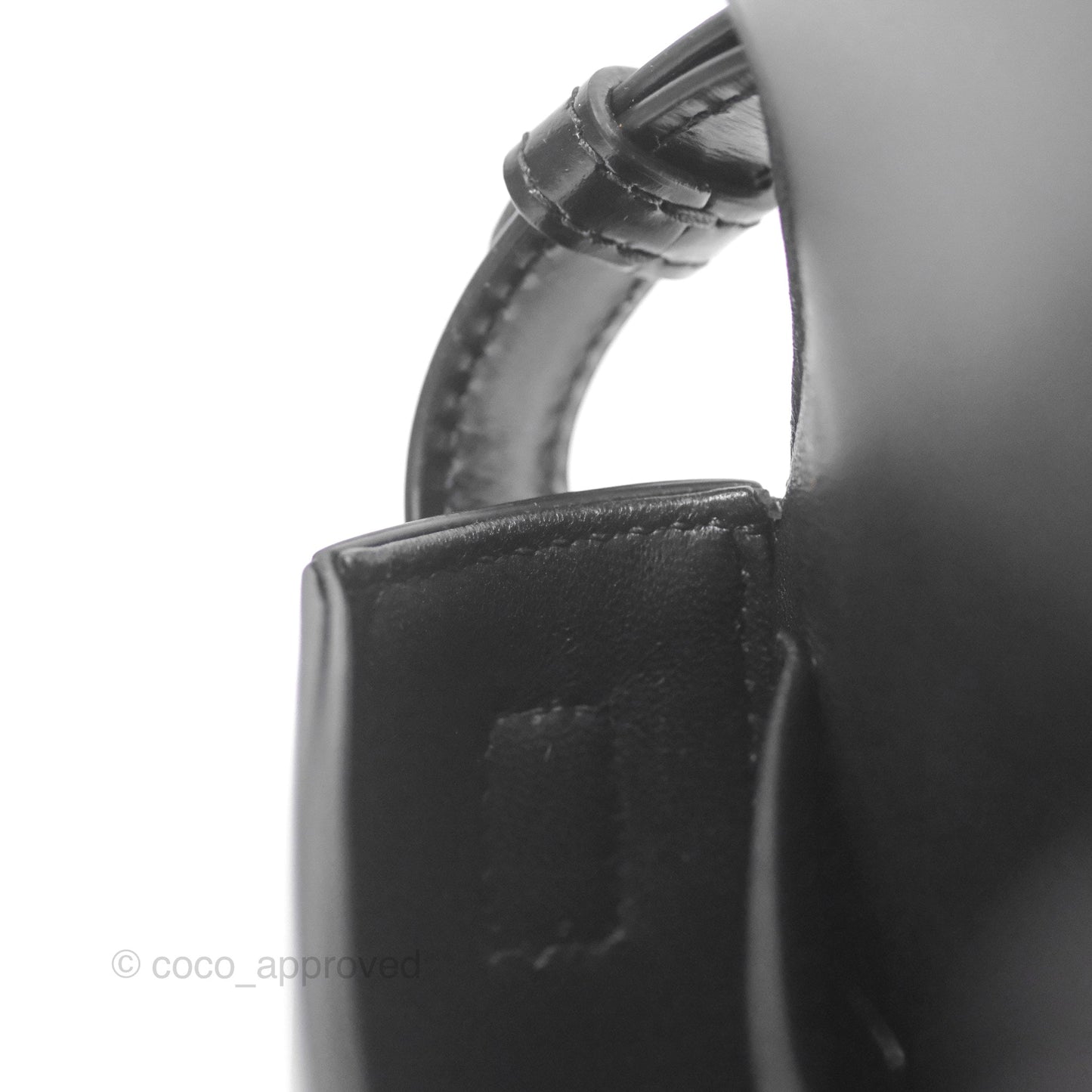 Celine Triomphe Shoulder Bag Black Calfskin