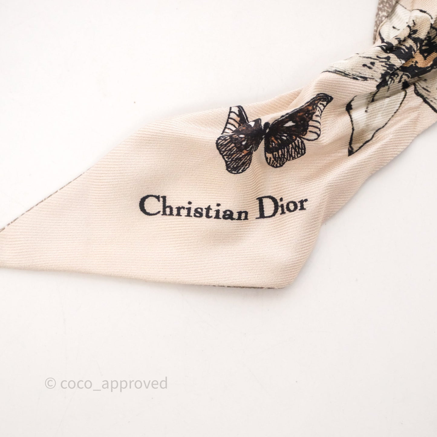 Christian Dior Lace Medium Lady Dior Ivory White Gold Hardware