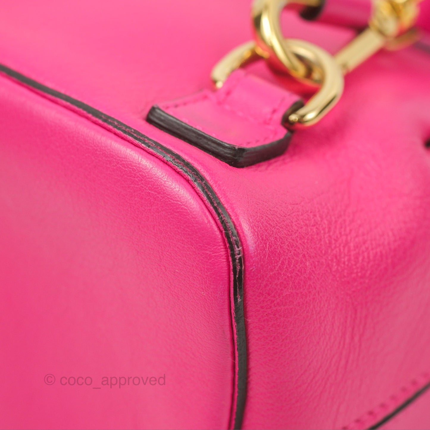 Chloé Mini Faye Backpack Hot Pink