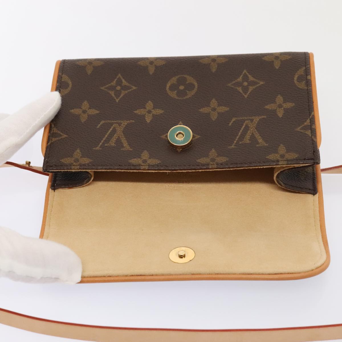 LOUIS VUITTON Monogram Pochette Florentine Waist bag M51855 LV 88916A