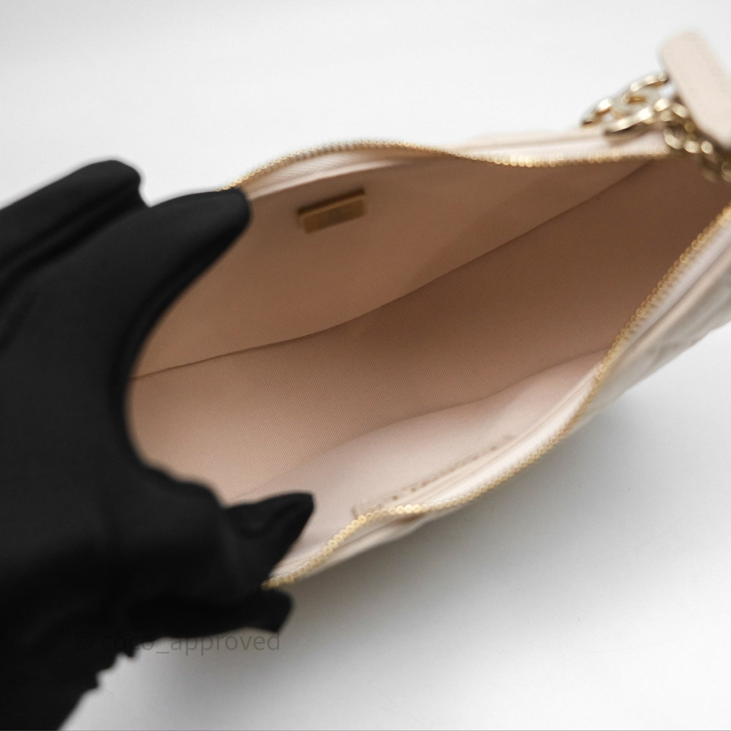 Chanel Small Hobo Bag Light Beige Lambskin Gold Hardware 23P