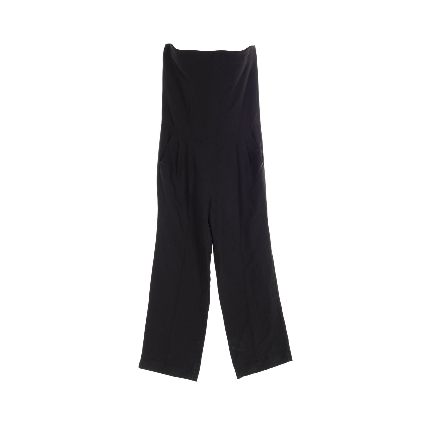 Luxury Gucci Trending 2025 STRAPLESS BLACK SILK CADY JUMPSUIT Tube top All in one Silk Black