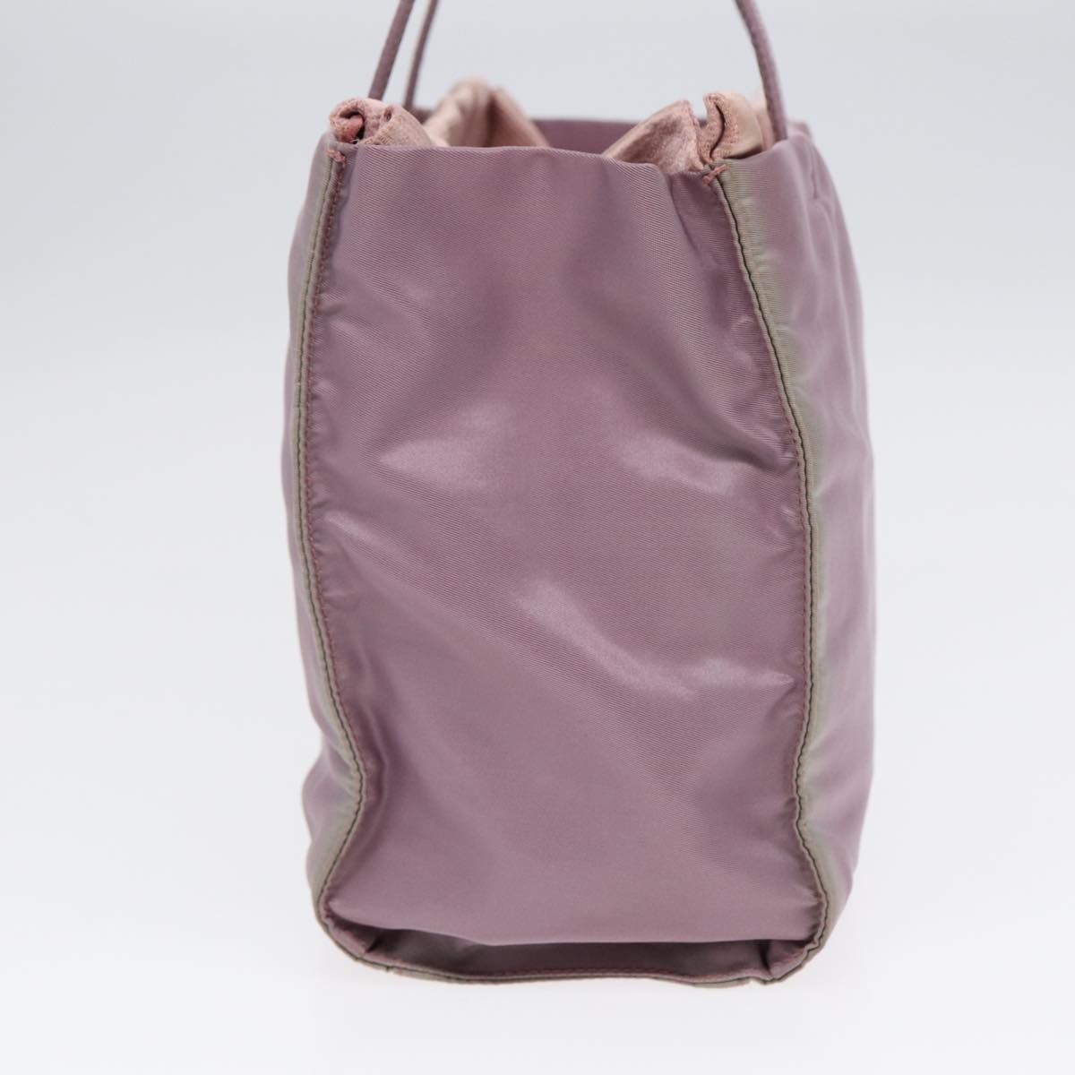 Luxury Prada Hand Bag Nylon Purple Silver  88963