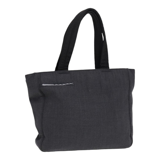 Luxury Prada Sports Hand Bag Canvas Gray Silver  88964