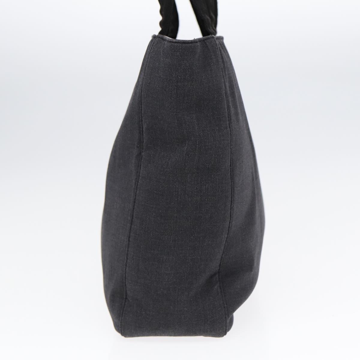 Luxury Prada Sports Hand Bag Canvas Gray Silver  88964