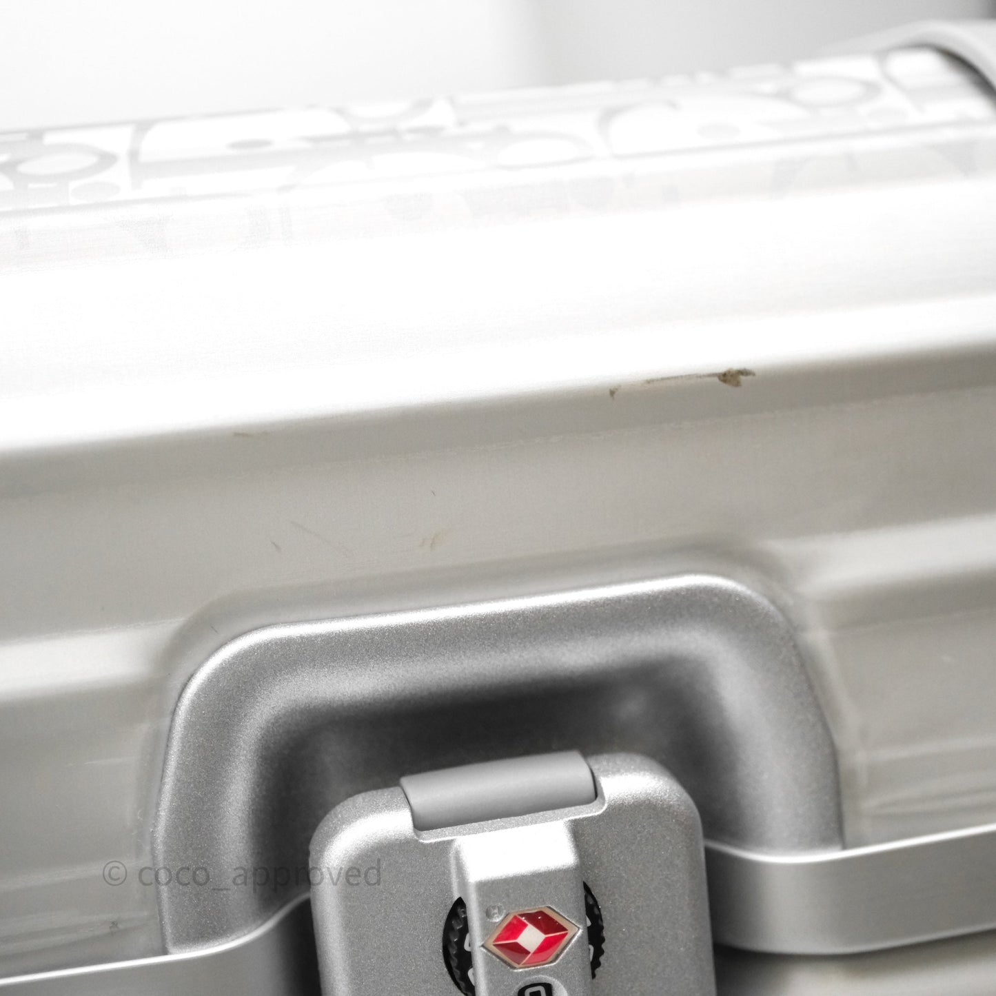Dior x Rimowa Carry-On Suitcase Gradient Blue Dior Oblique Aluminum