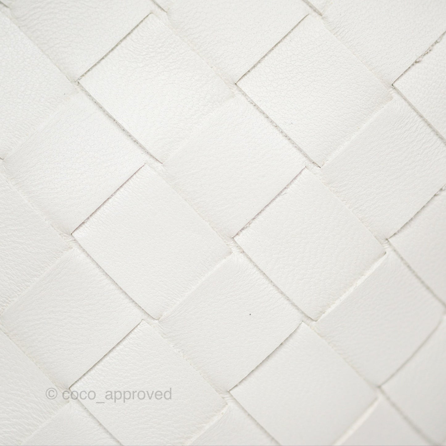 Bottega Veneta Mini Jodie Bag Intrecciato White Lambskin