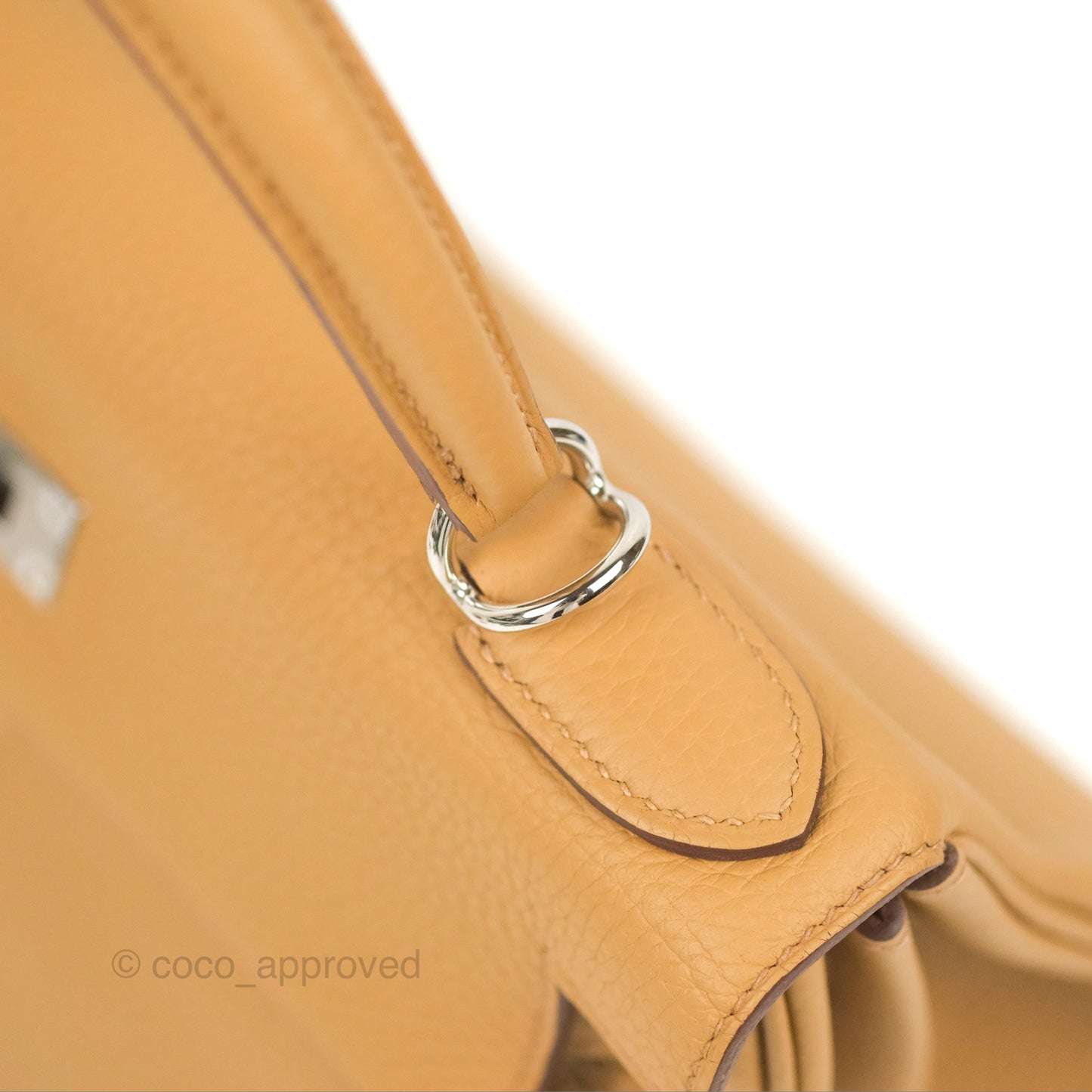 Hermès Kelly 28 Biscuit 48 Clemence Palladium Hardware