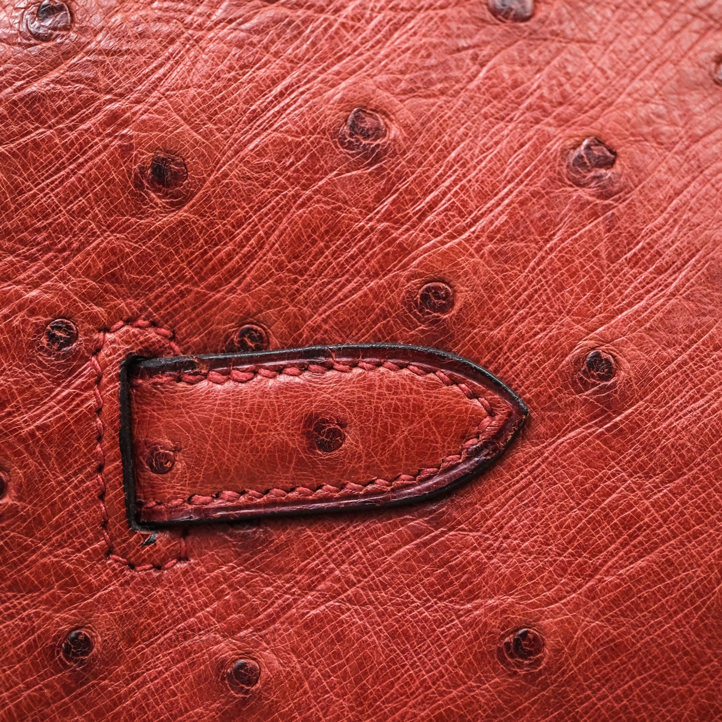 Hermès Birkin 35 Rouge H Ostrich Palladium Hardware
