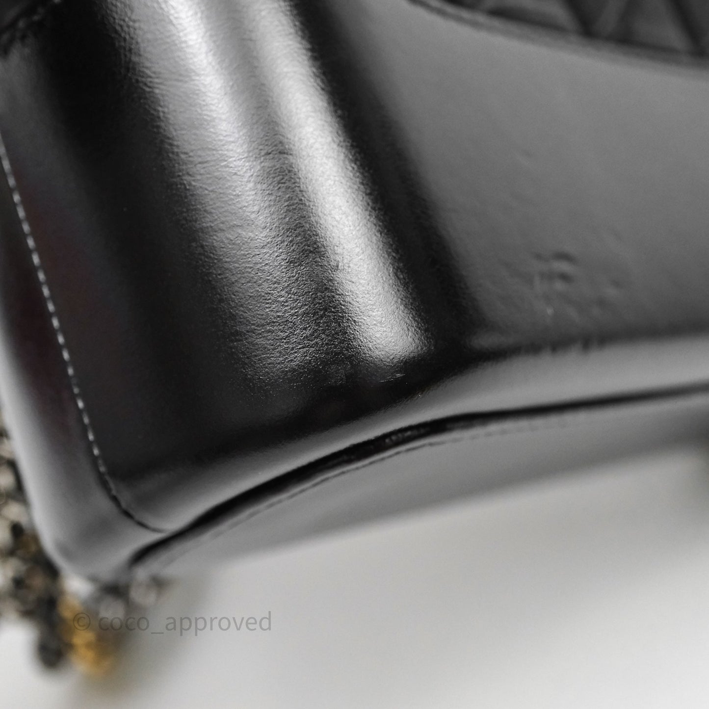 Chanel New Medium Gabrielle Hobo Quilted Black Aged Calfskin