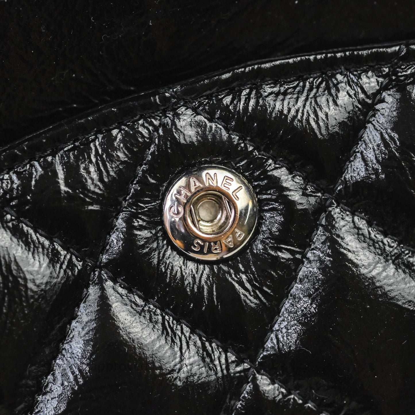 Chanel Classic Small S/M Flap Shiny Crumpled Calfskin So Black