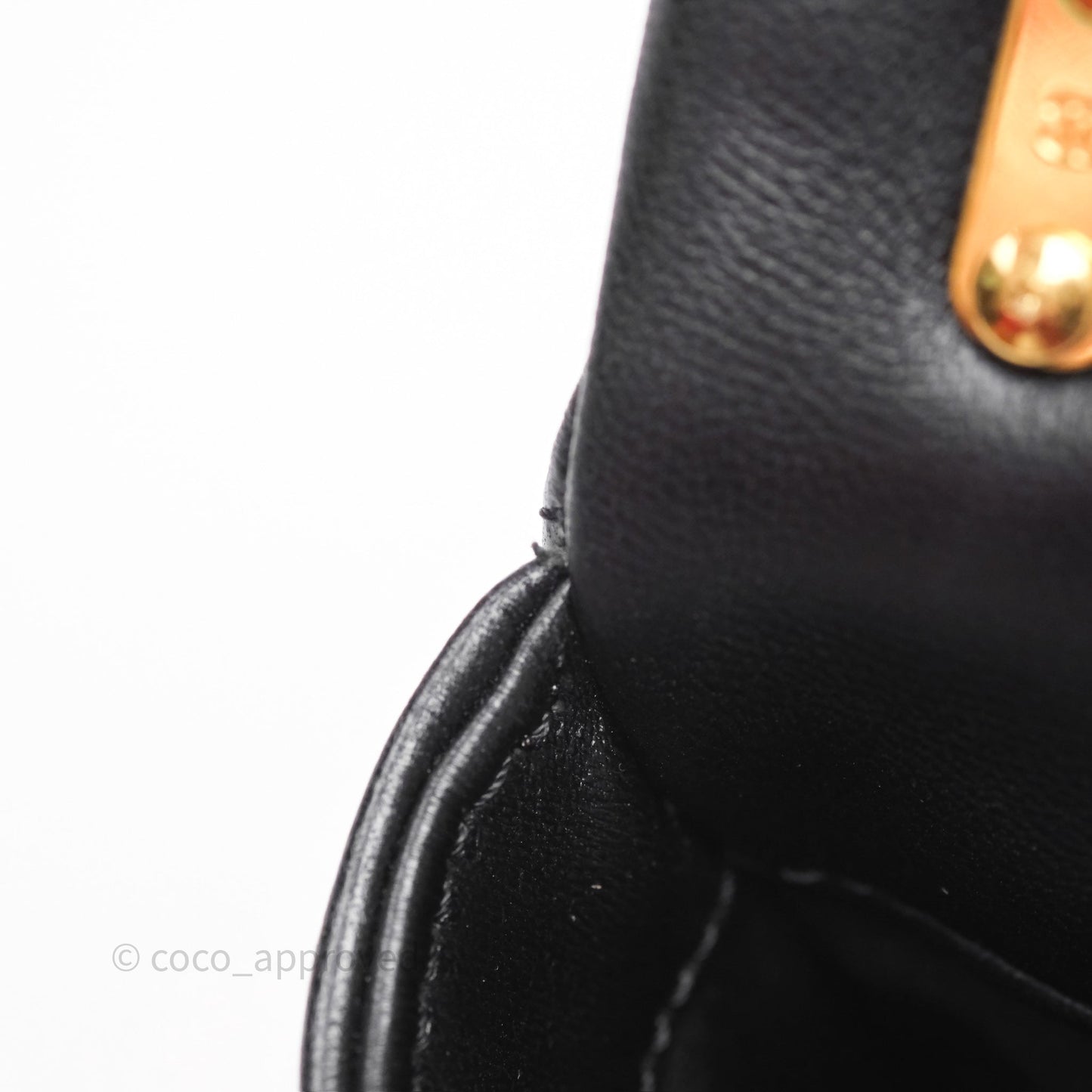 Chanel Small Funky Town Black Lambskin Aged Gold Hardware