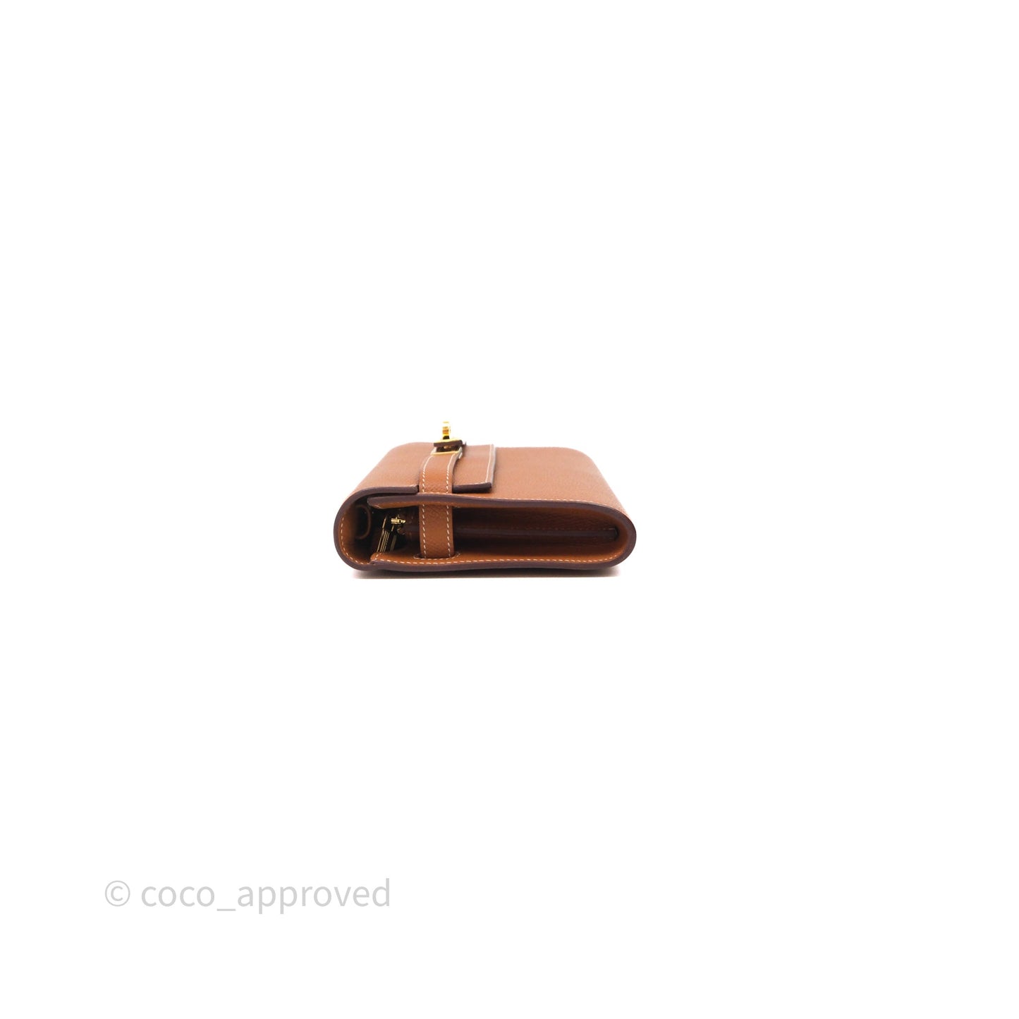 Hermès Kelly To Go Wallet Gold 37 Epsom Gold Hardware