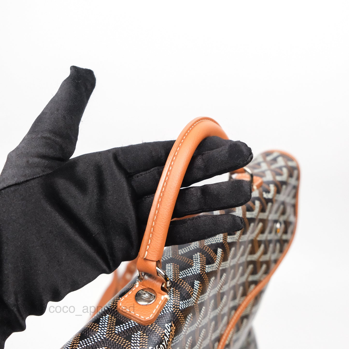 Goyard Saint Léger Backpack Black/ Tan