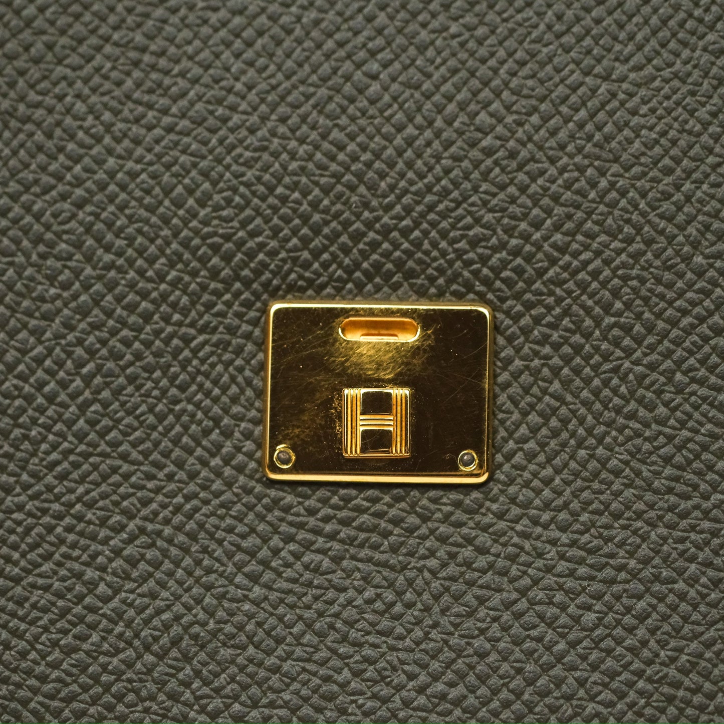 Hermès Clic 16 Wallet On Chain Vert De Gris Epsom Gold Hardware