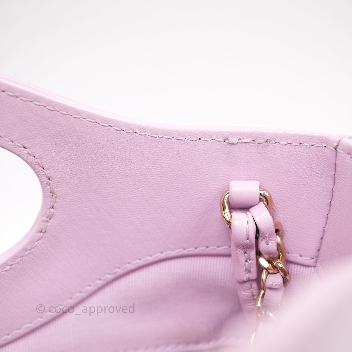 Chanel 31 Mini Lilac Shiny Lambskin Gold Hardware