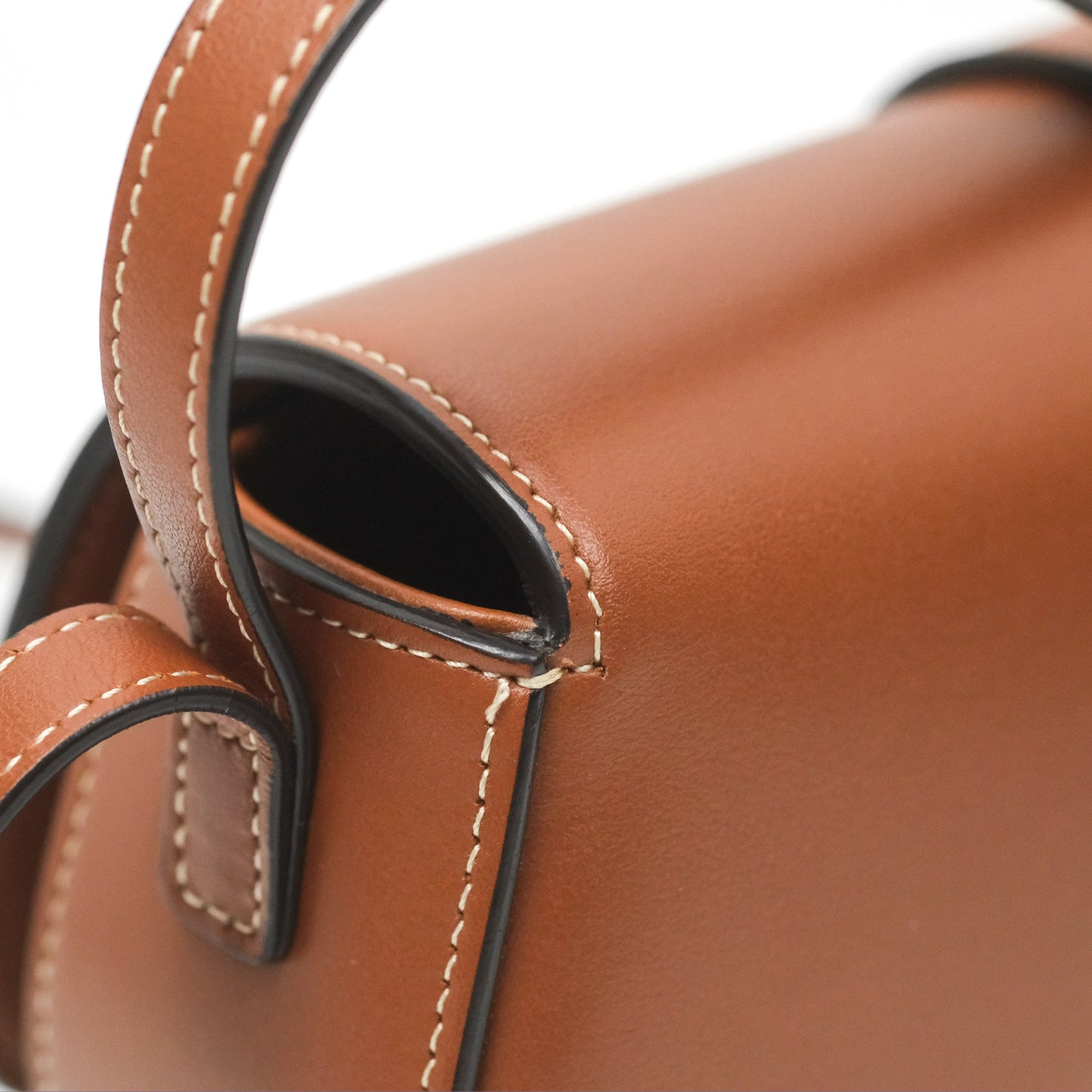 Celine Clutch on Strap Tabou Tan Calfskin