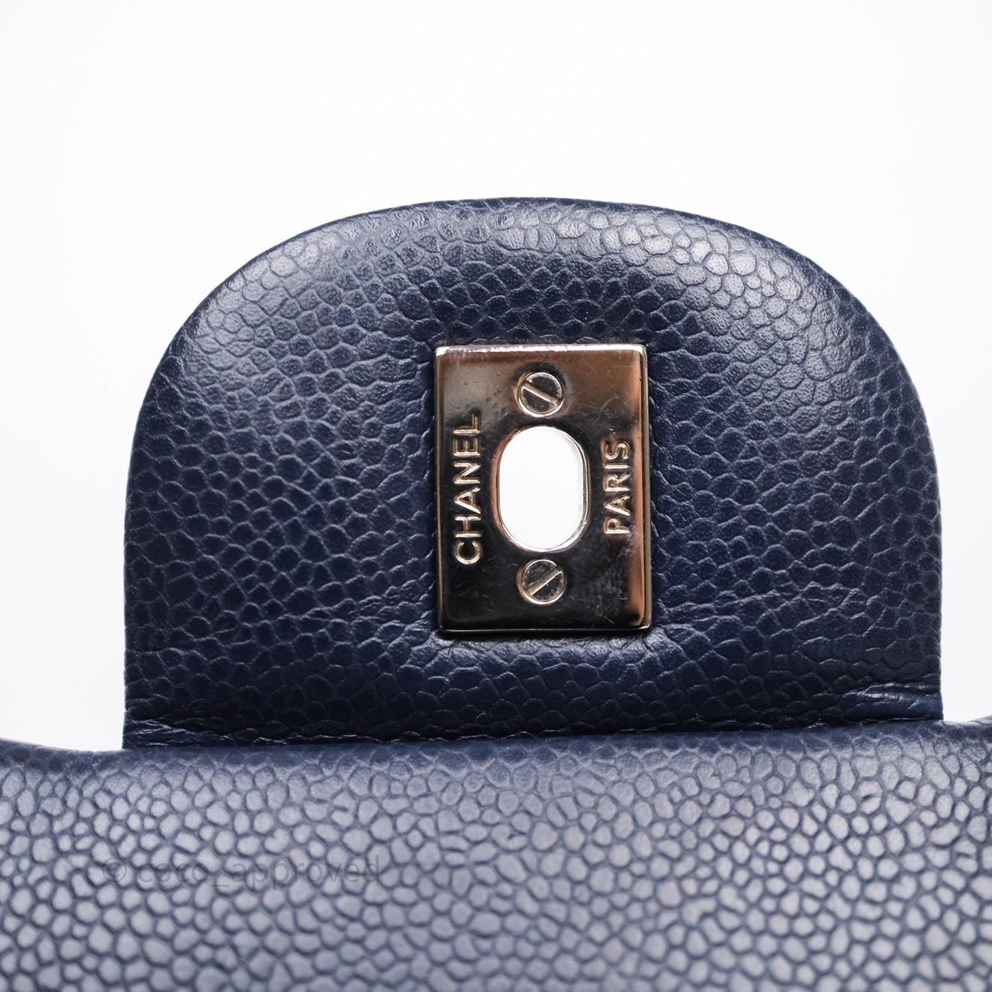 Chanel Jumbo Double Flap Navy Caviar Silver Hardware⁣⁣