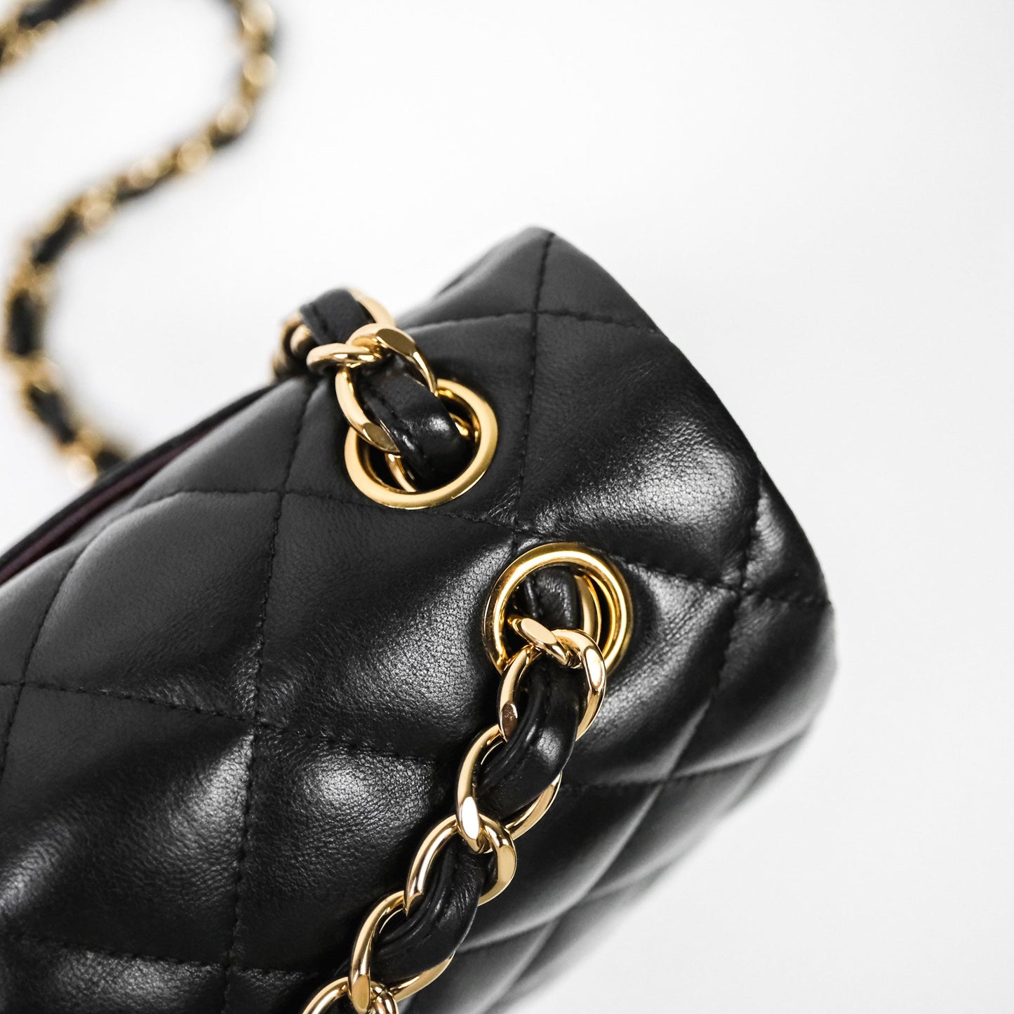 Chanel Classic Jumbo Double Flap Black Lambskin Bag Gold Hardware