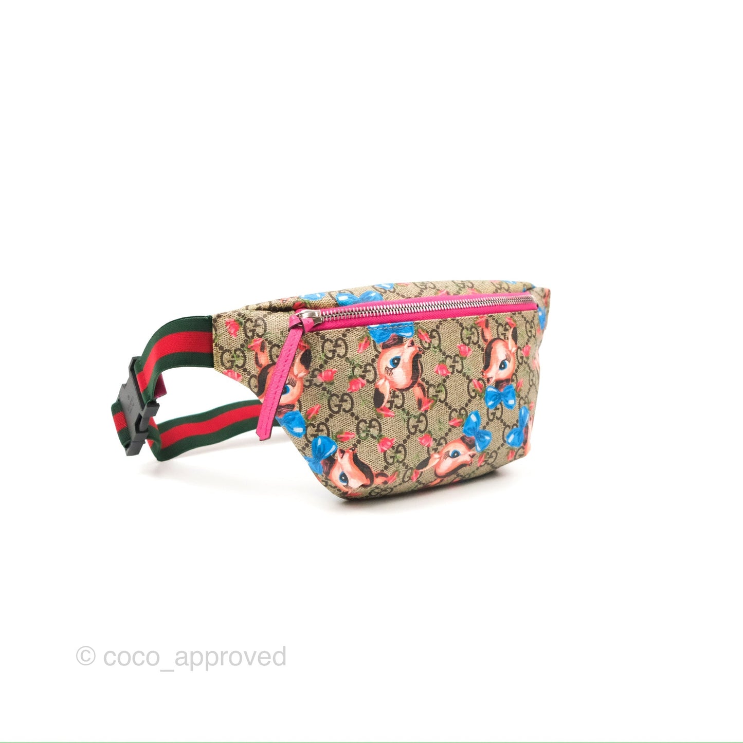 Gucci Girls Supreme Monogram Deer Belt Bag