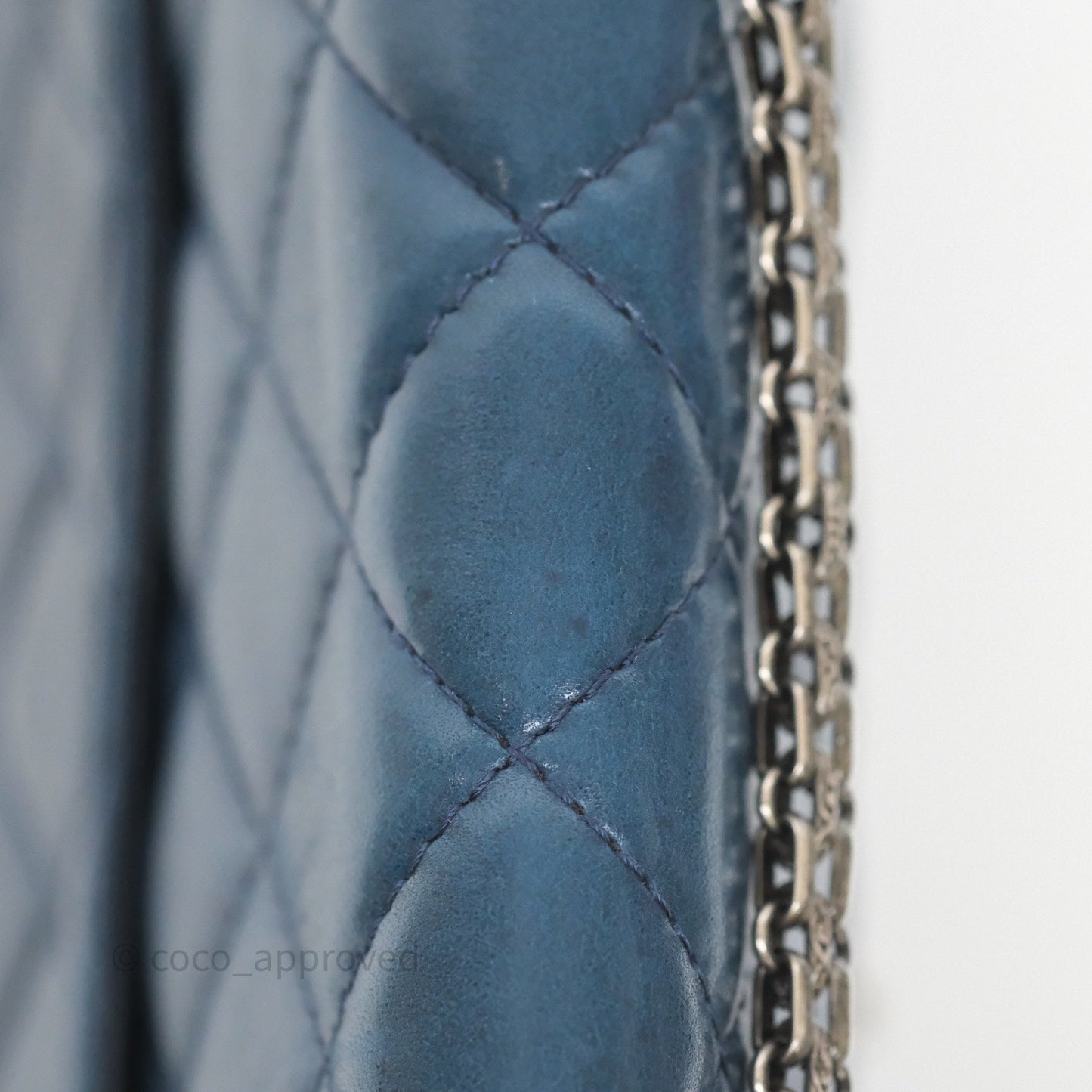 Chanel Reissue 227 Quilted Navy Lambskin Ruthenium Hardware