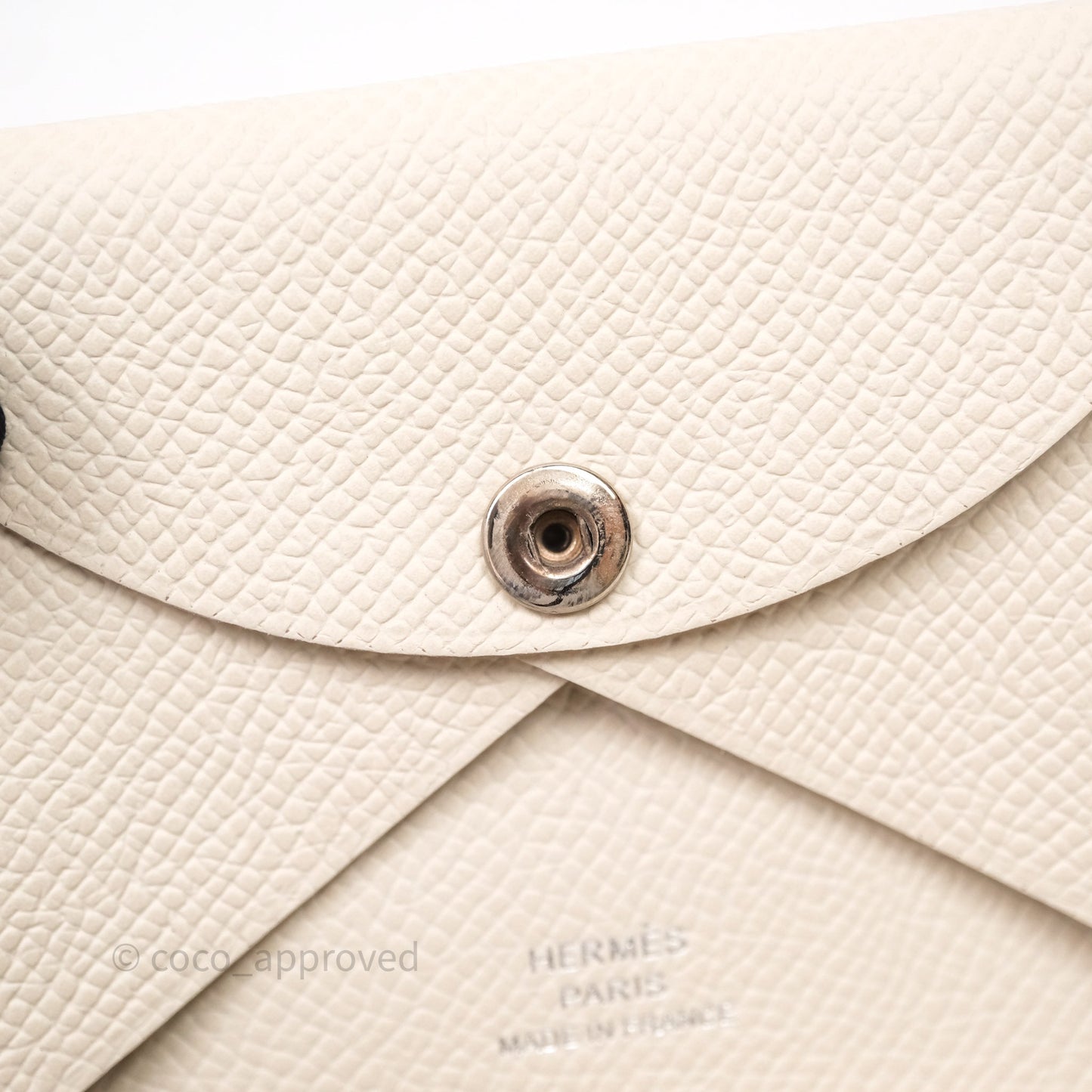 Hermès Calvi Duo Compact Card Holder Beton 8L Epsom