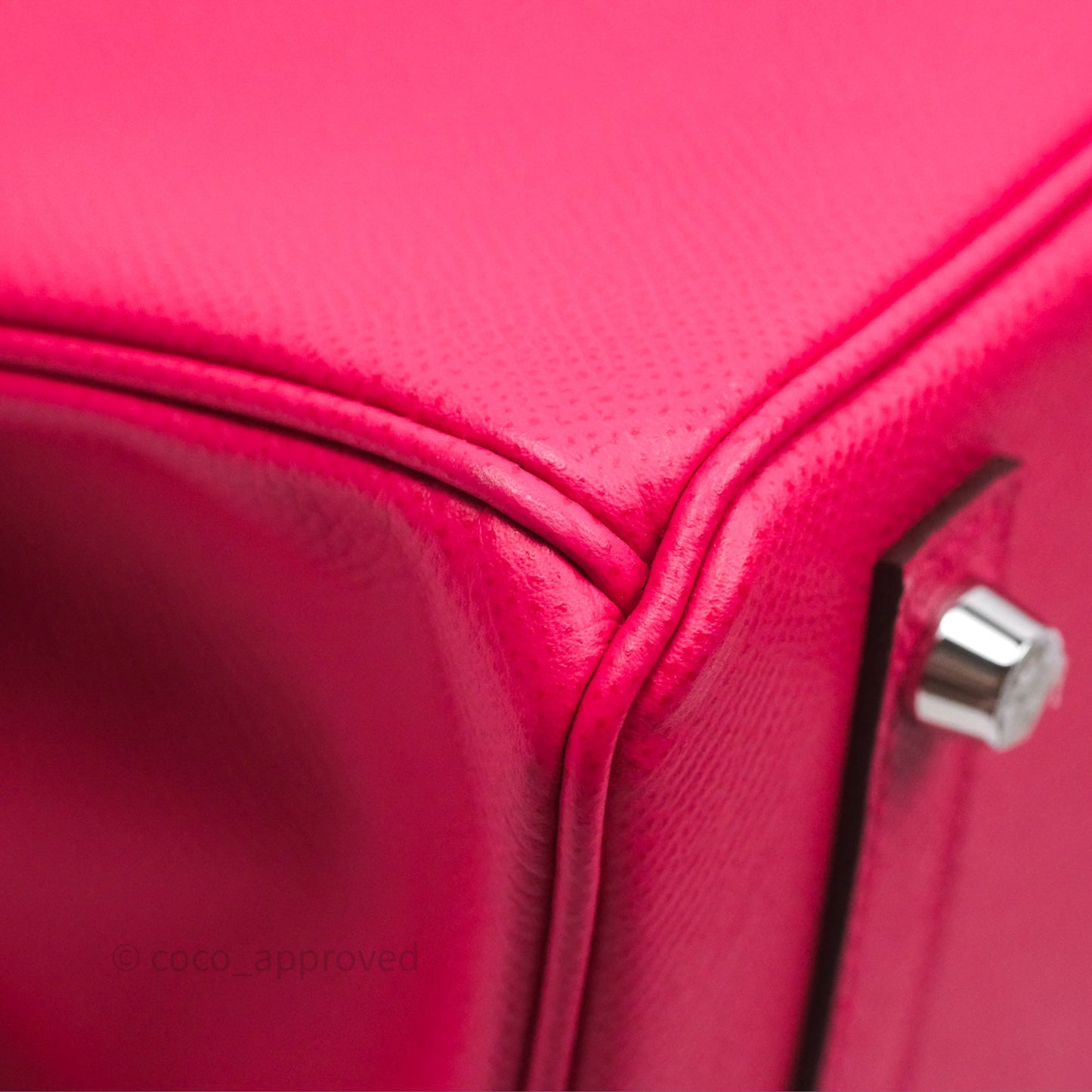 Hermès Birkin 30 Framboise 90 Epsom Palladium Hardware