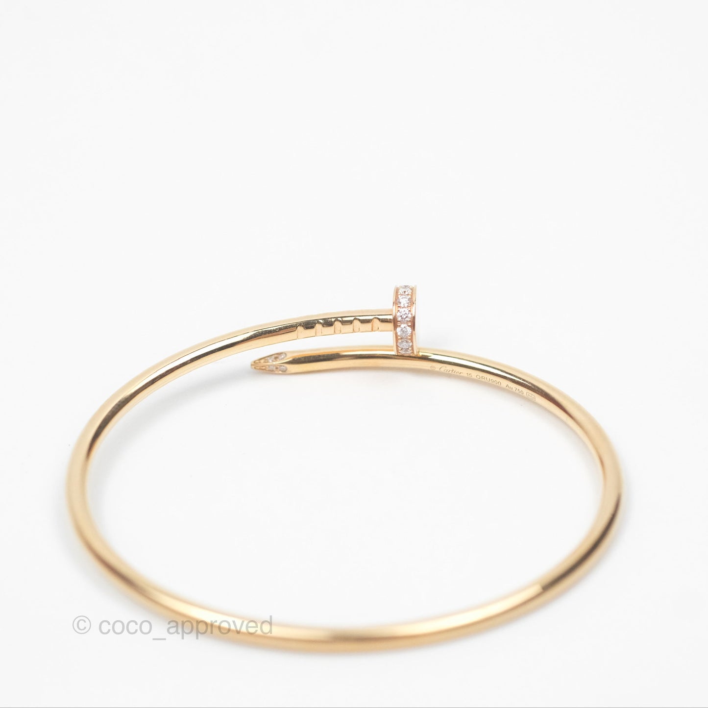 Cartier Small Juste Un Clou Bracelet 18K Pink Gold Diamond