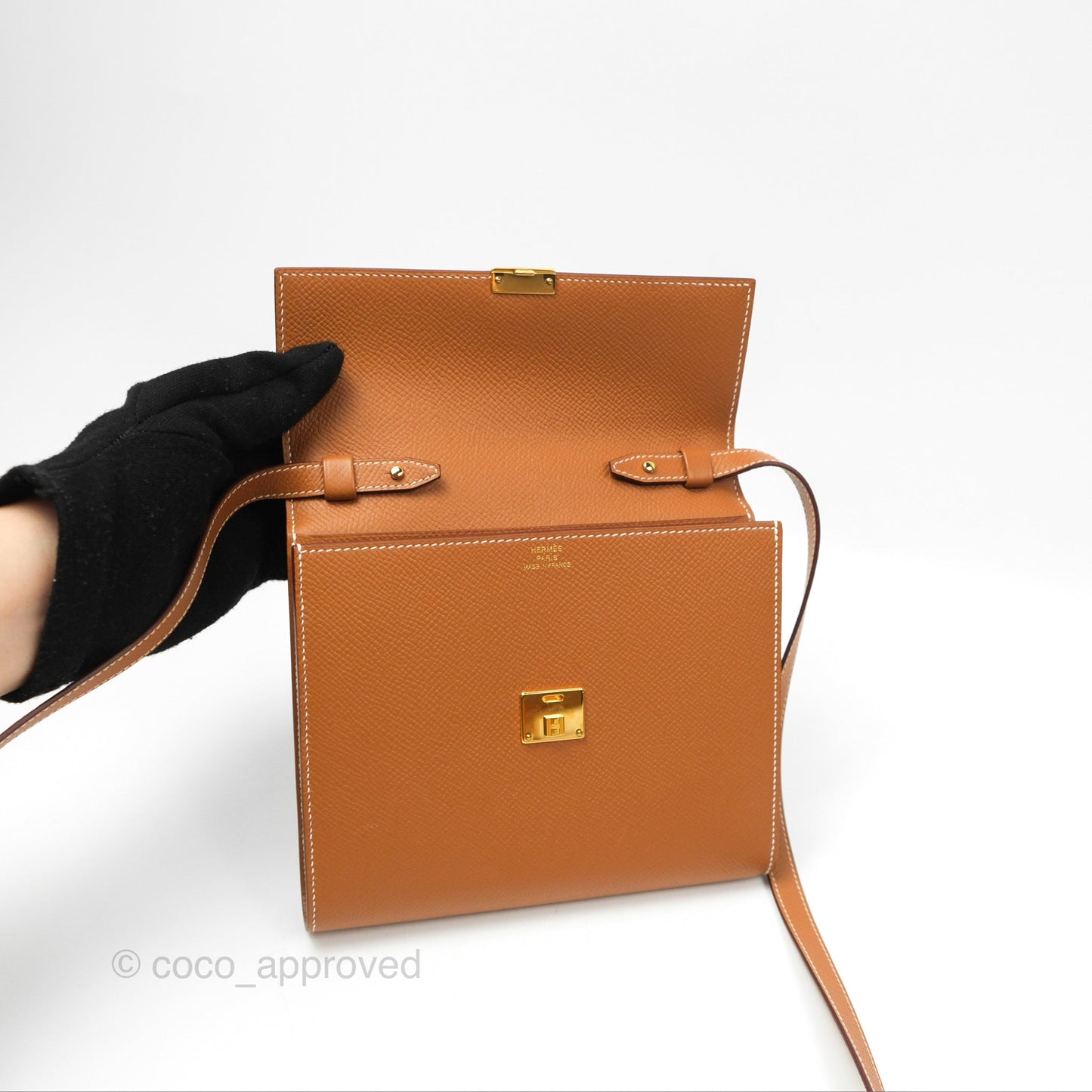 Hermès Clic 12 Wallet Gold Epsom Gold Hardware