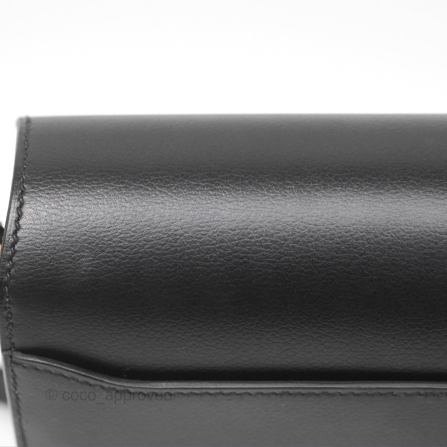 Hermès Roulis Mini 18 Black Noir 89 Veau Evergrain Permabrass Hardware